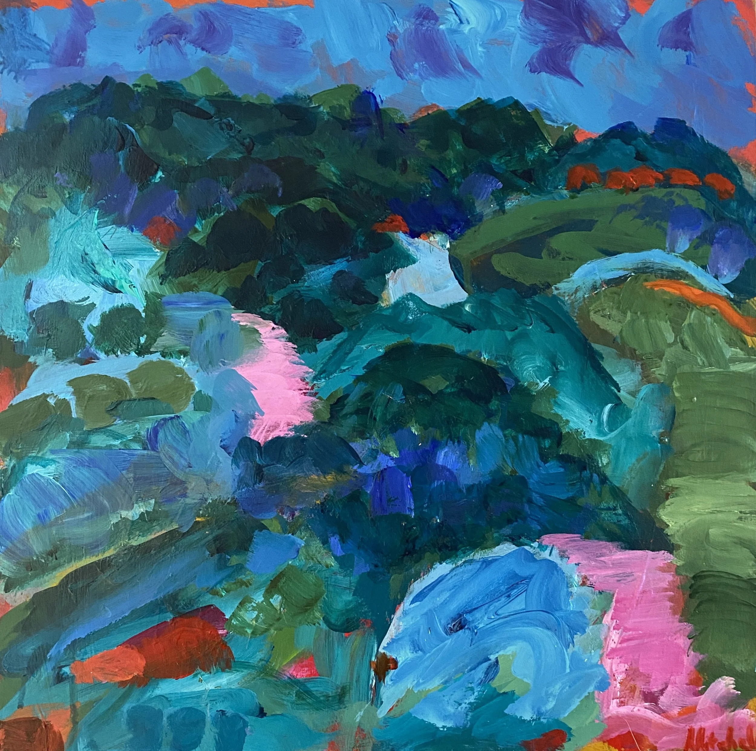 The Path I Choose | Acrylic on Board | 41 x 41 cm
