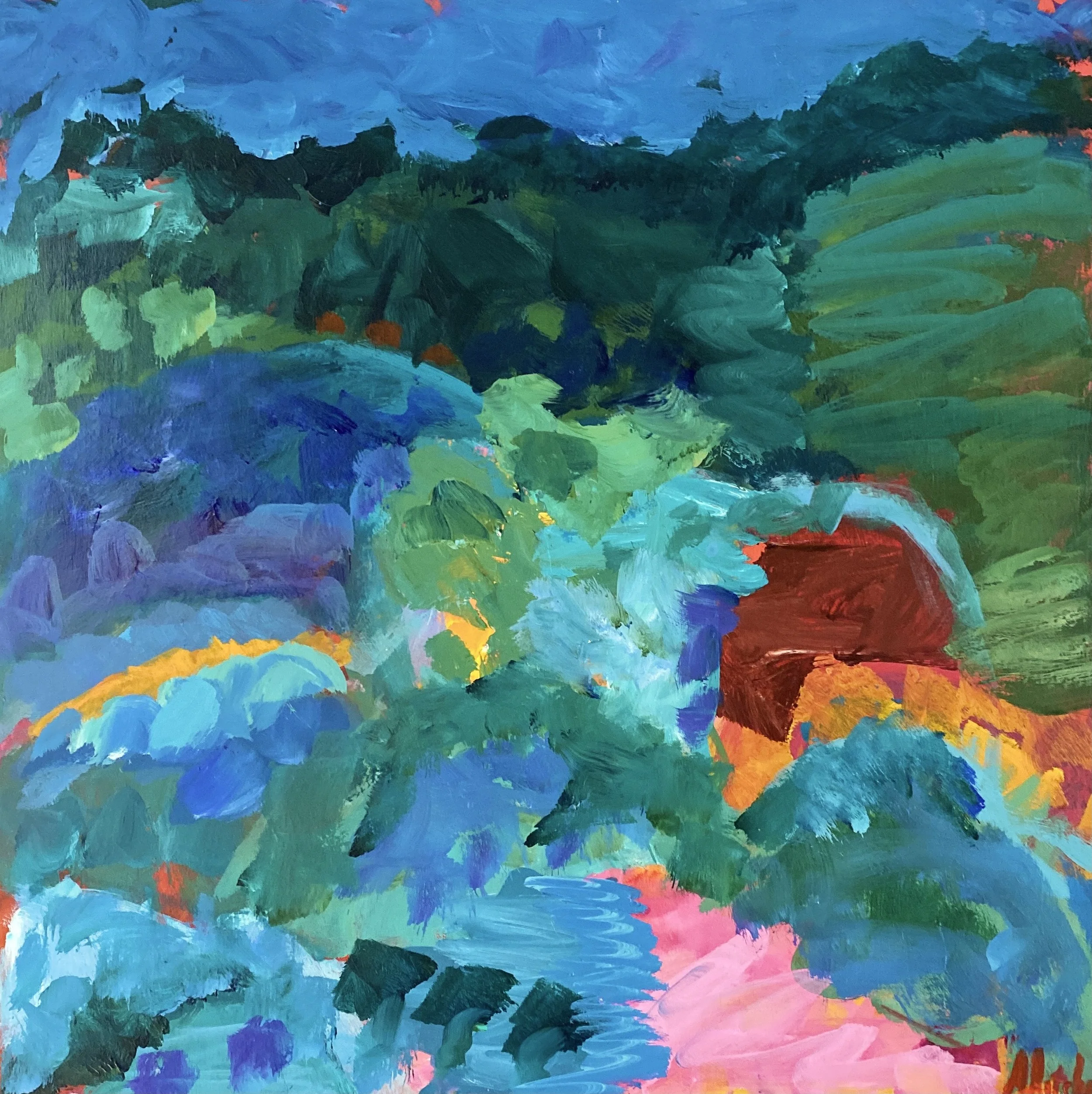 We'll Meet Again | Acrylic on Board | 41 x 41cm