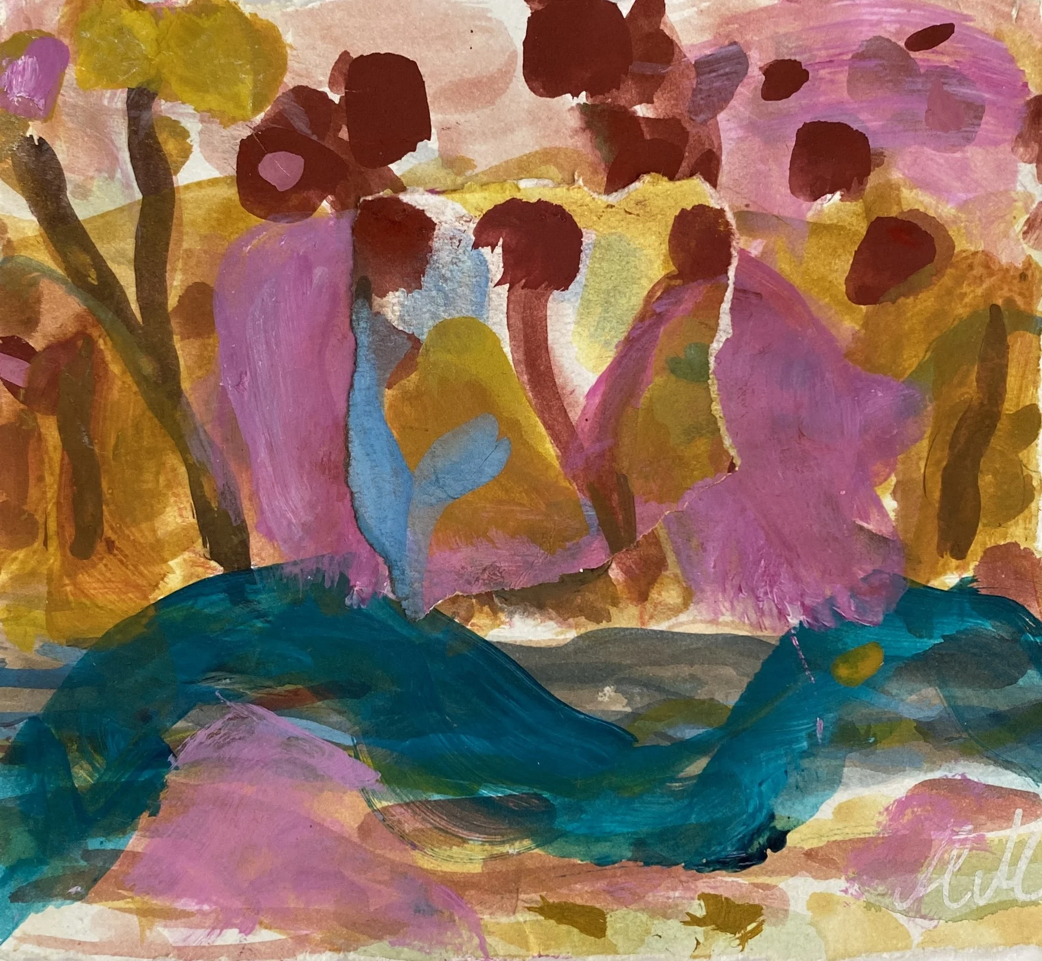 Decisions Emerge | Watercolour on Paper | 26 x 26 cm