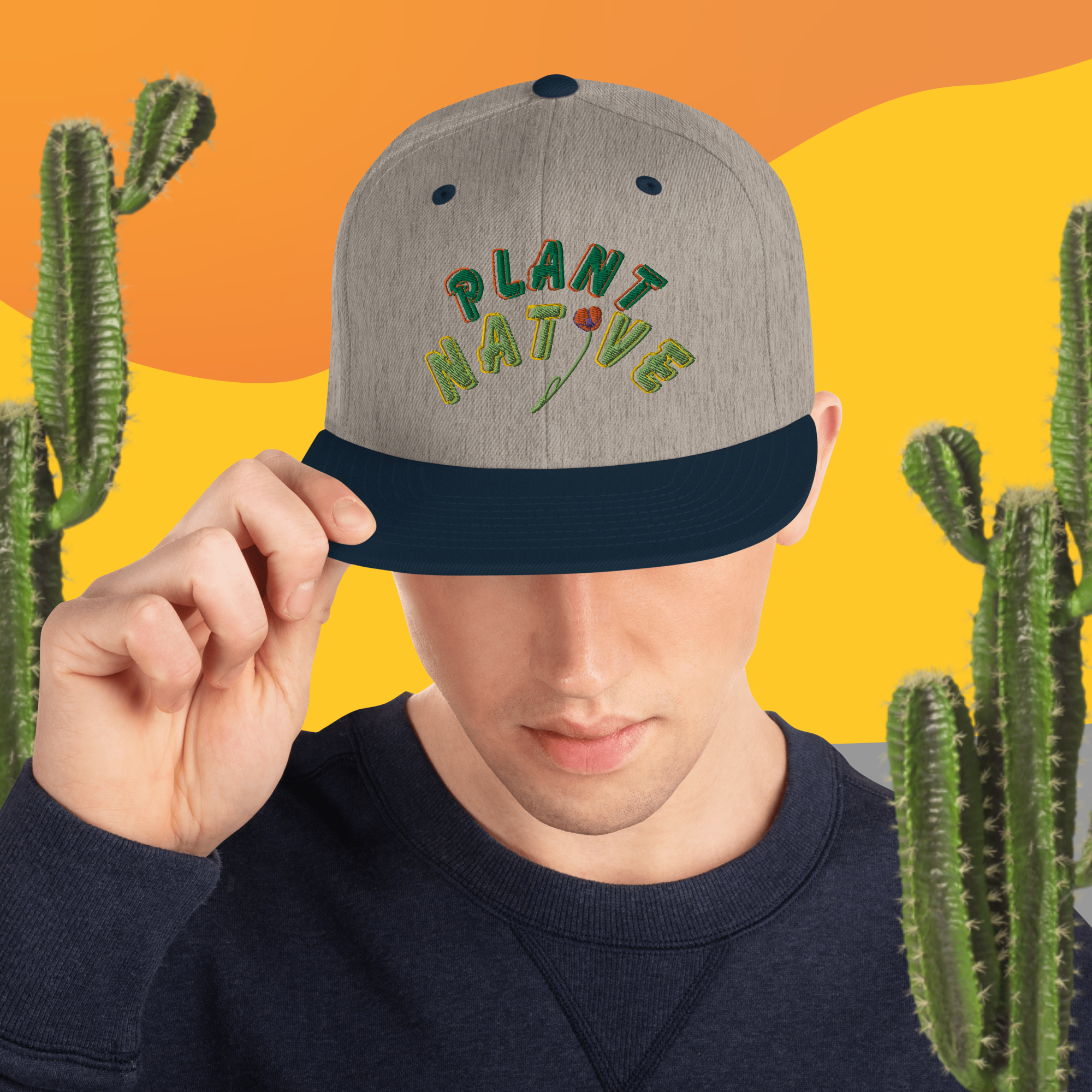 classic-snapback-heather-grey-navy-front-665127416fe6d.png