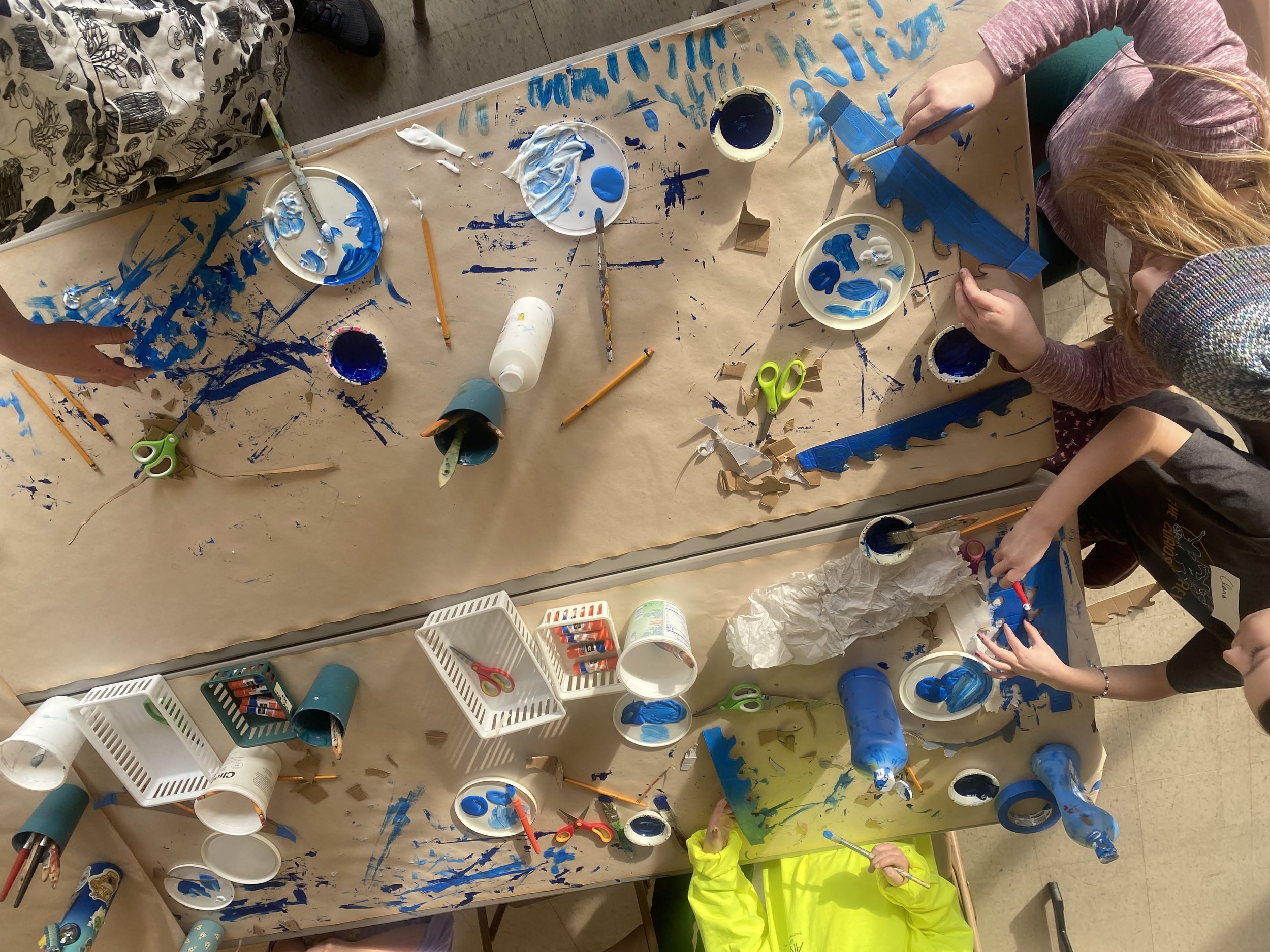 Navigators starting a project with ArtStart inspired by whale migrations.