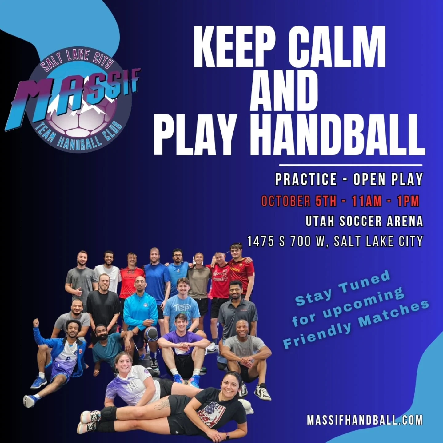 Practice reminder as we approach the weekend.
We are planning on friendly matches soon, so every practice now counts as we start tournament season.
We see you out there on Saturday, Oct 5th, at 11 am.

#GoMassif 
#handballusa #handebol #balonmano #ha