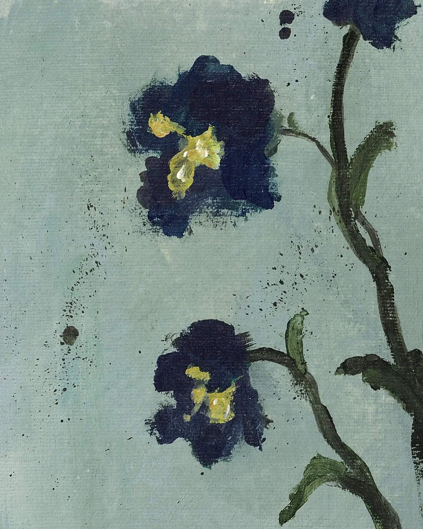 "Blueberry Lemonade" 

I was finalizing the names for the Flora and Fae paintings as we were dropping these miniature florals off for print reproduction back in June. This one reminded me of summer wildflowers, and memories like sipping ref