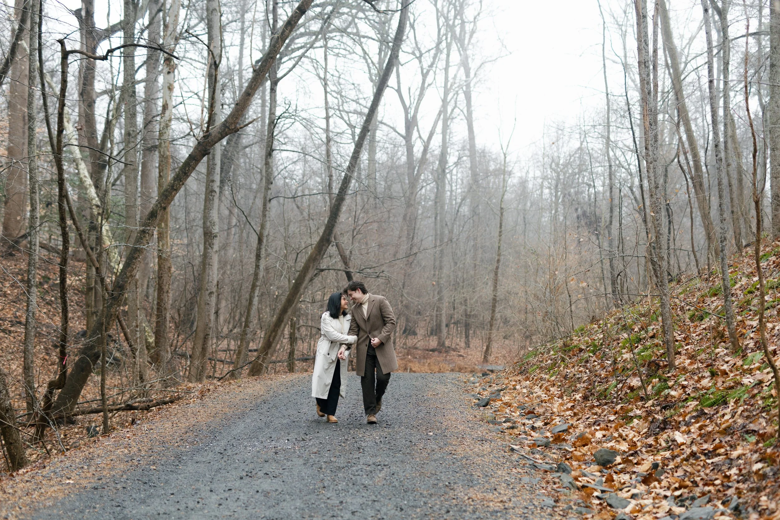  DMV couples photography session highlighting love, laughter, and movement in a winter creative shoot in Maryland. 