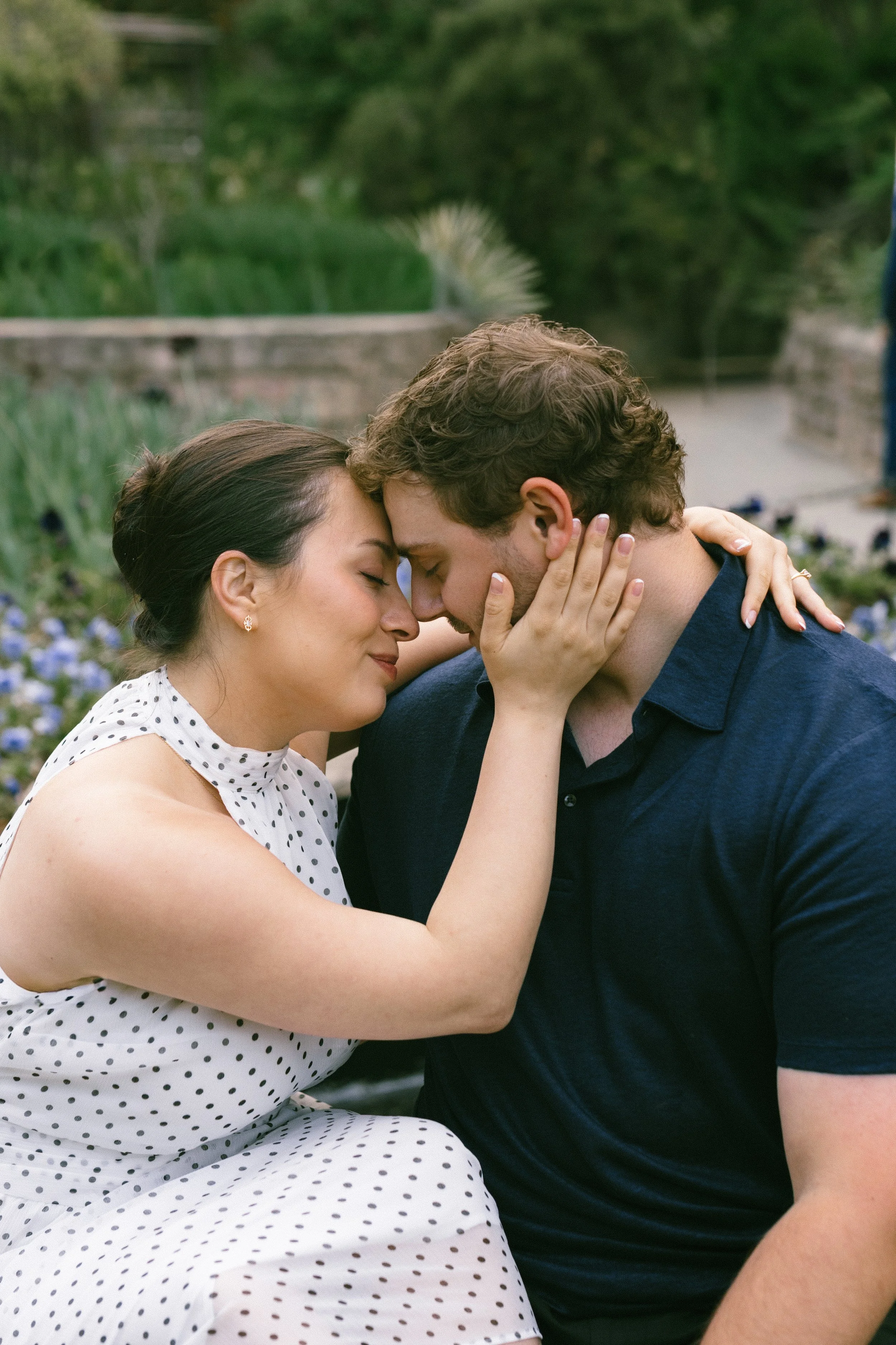Maryland photographer capturing modern and timeless engagement photos at Brookside Gardens