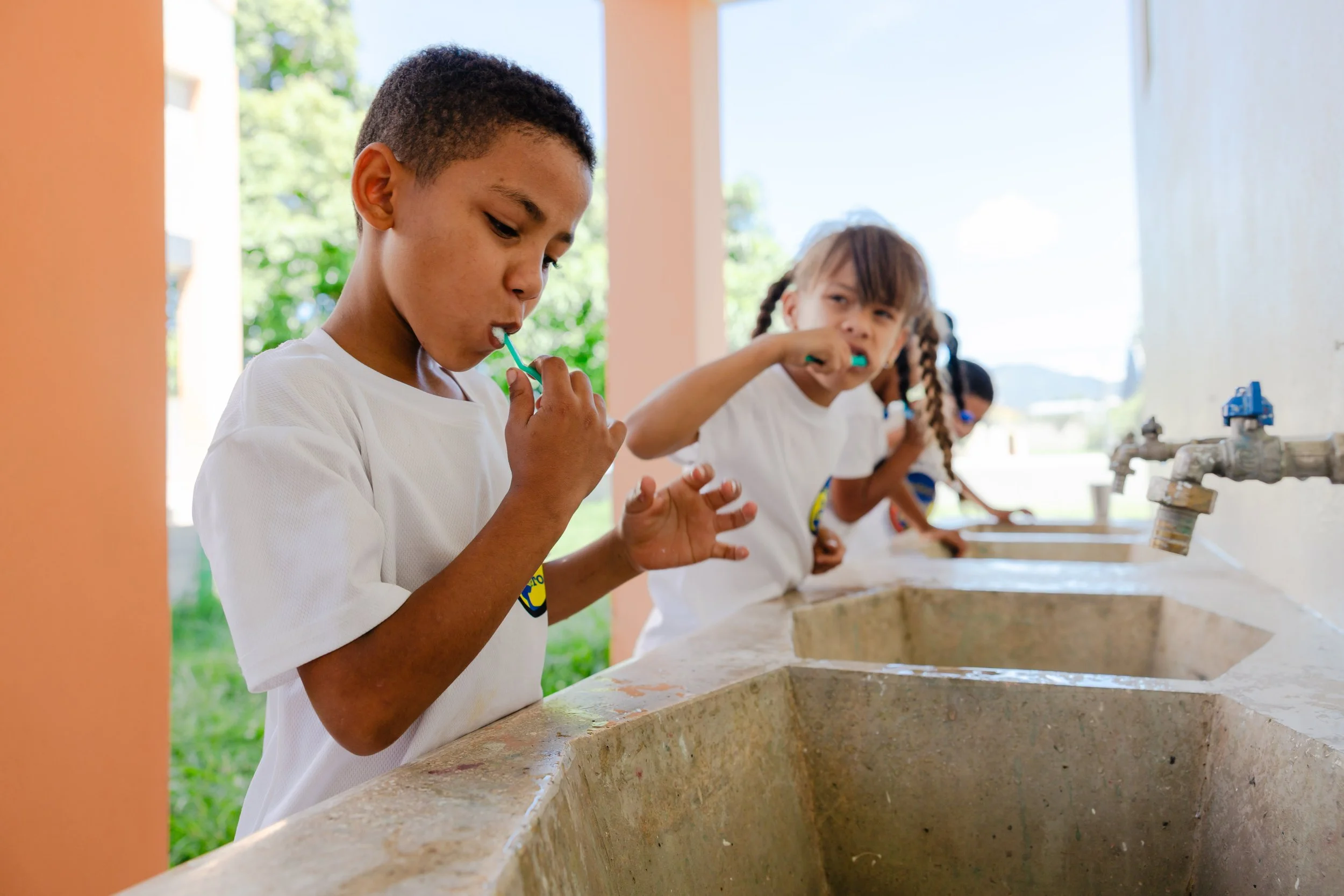 Brushing Teeth at School