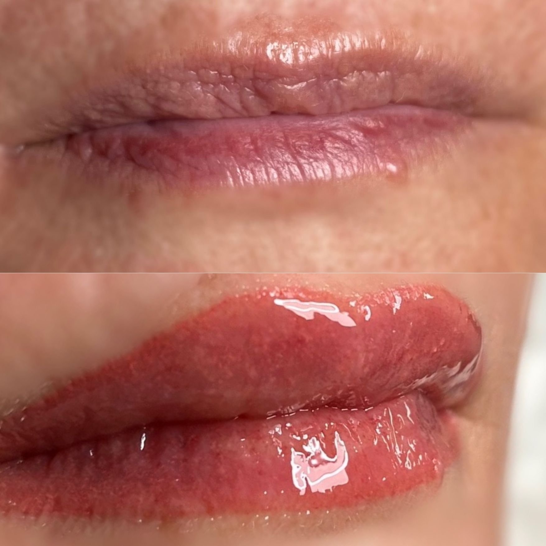 LIP BLUSHING BEFORE & AFTER