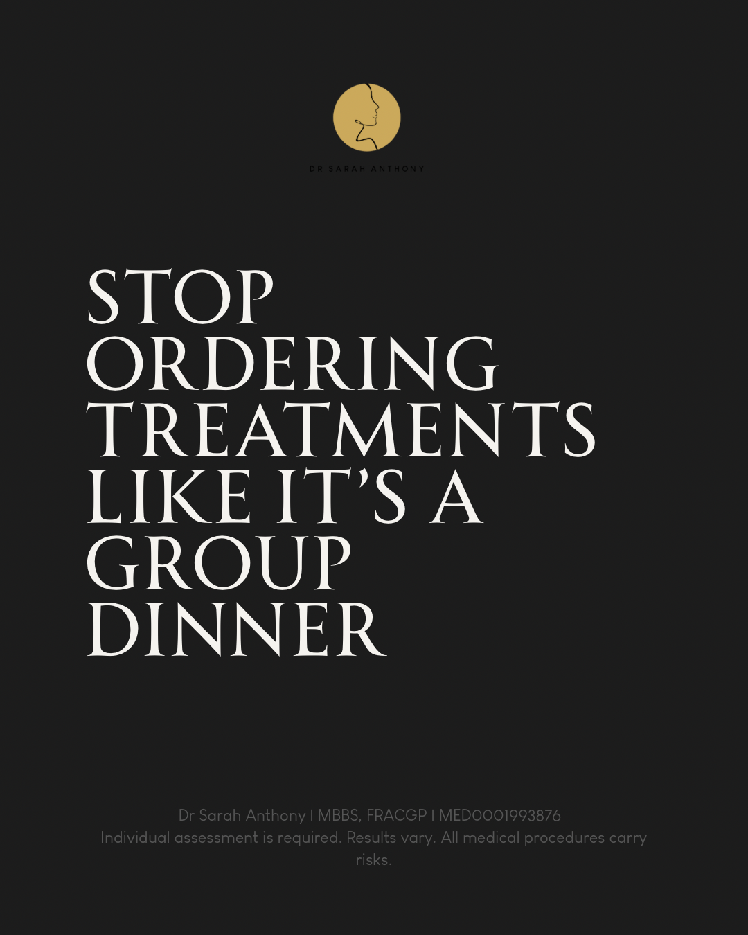 Your Skin Is Not A Meal Order