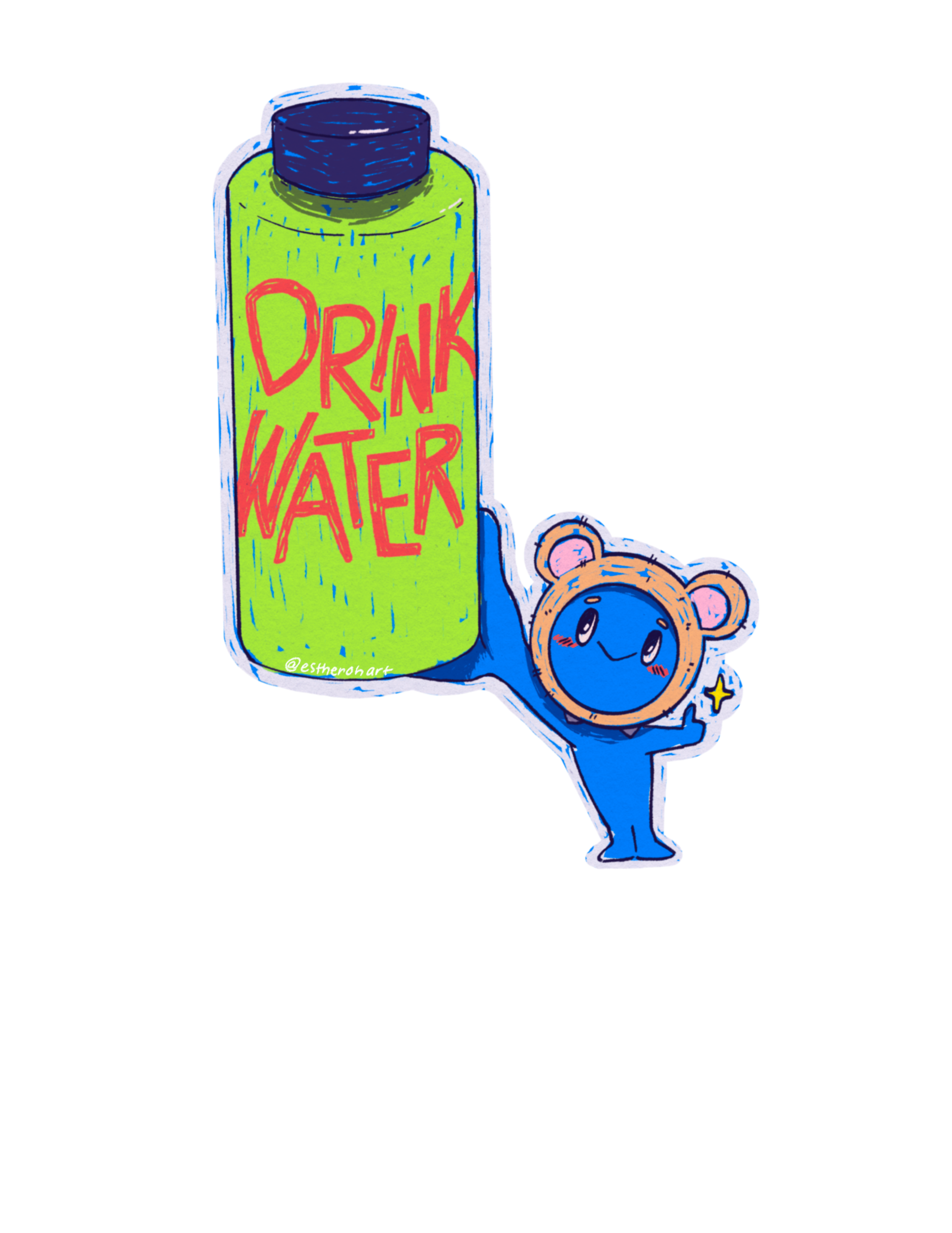 DRINK WATER STICKER