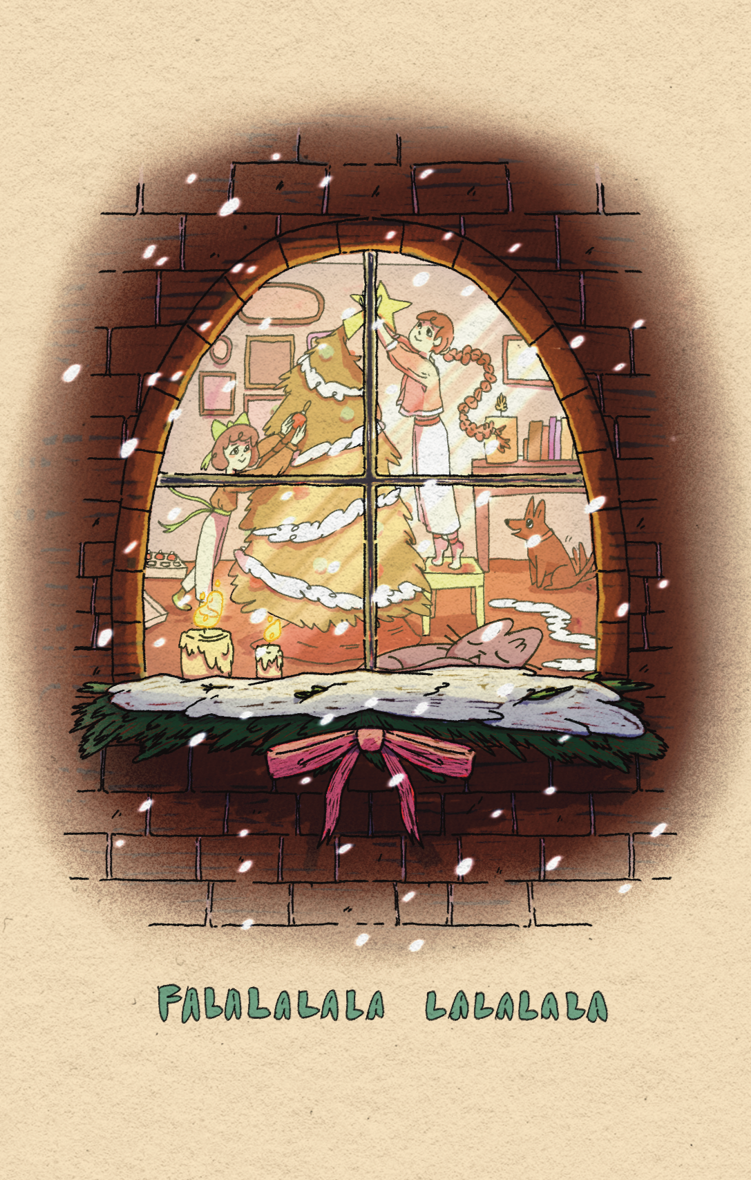 FALALALA CHRISTMAS CARD