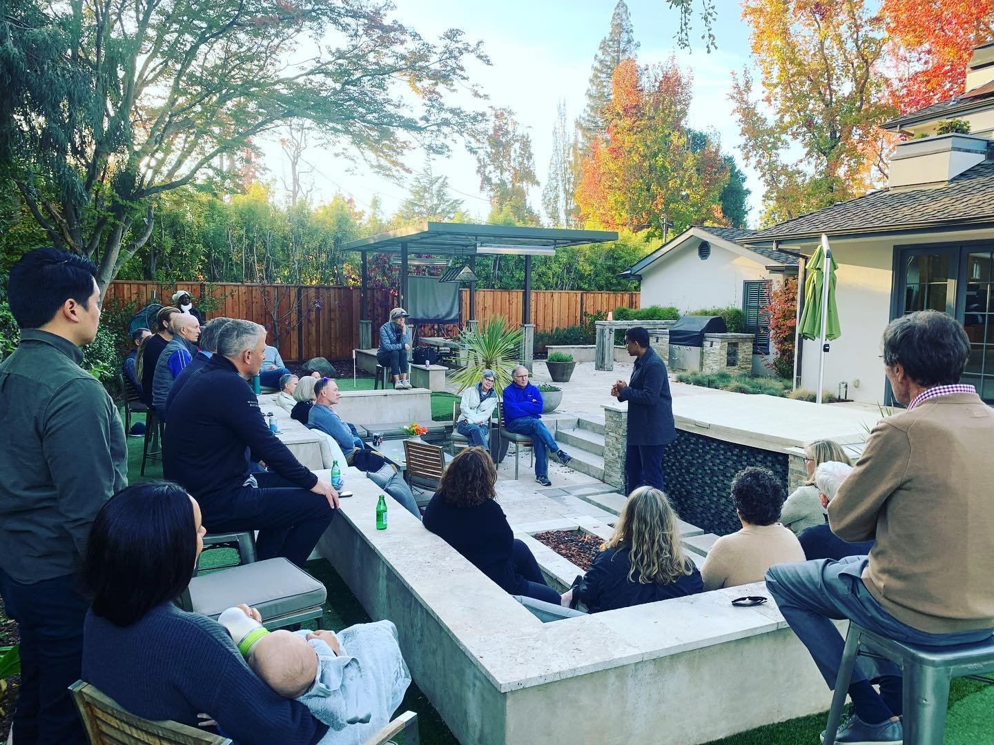 Great meet and greet discussing our democracy, climate change, and the housing affordability crisis. So thankful to our hosts and those who dare to believe.