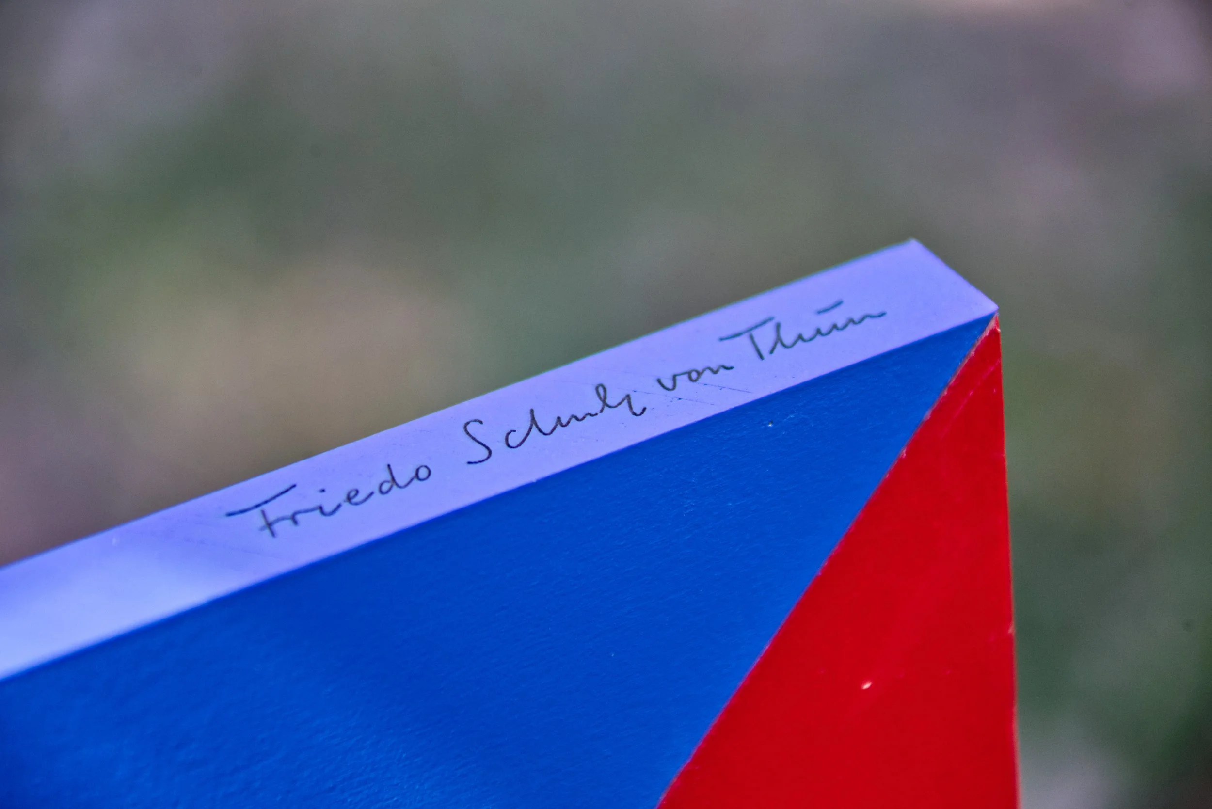Unterschrift Friedo Schulz von Thun.