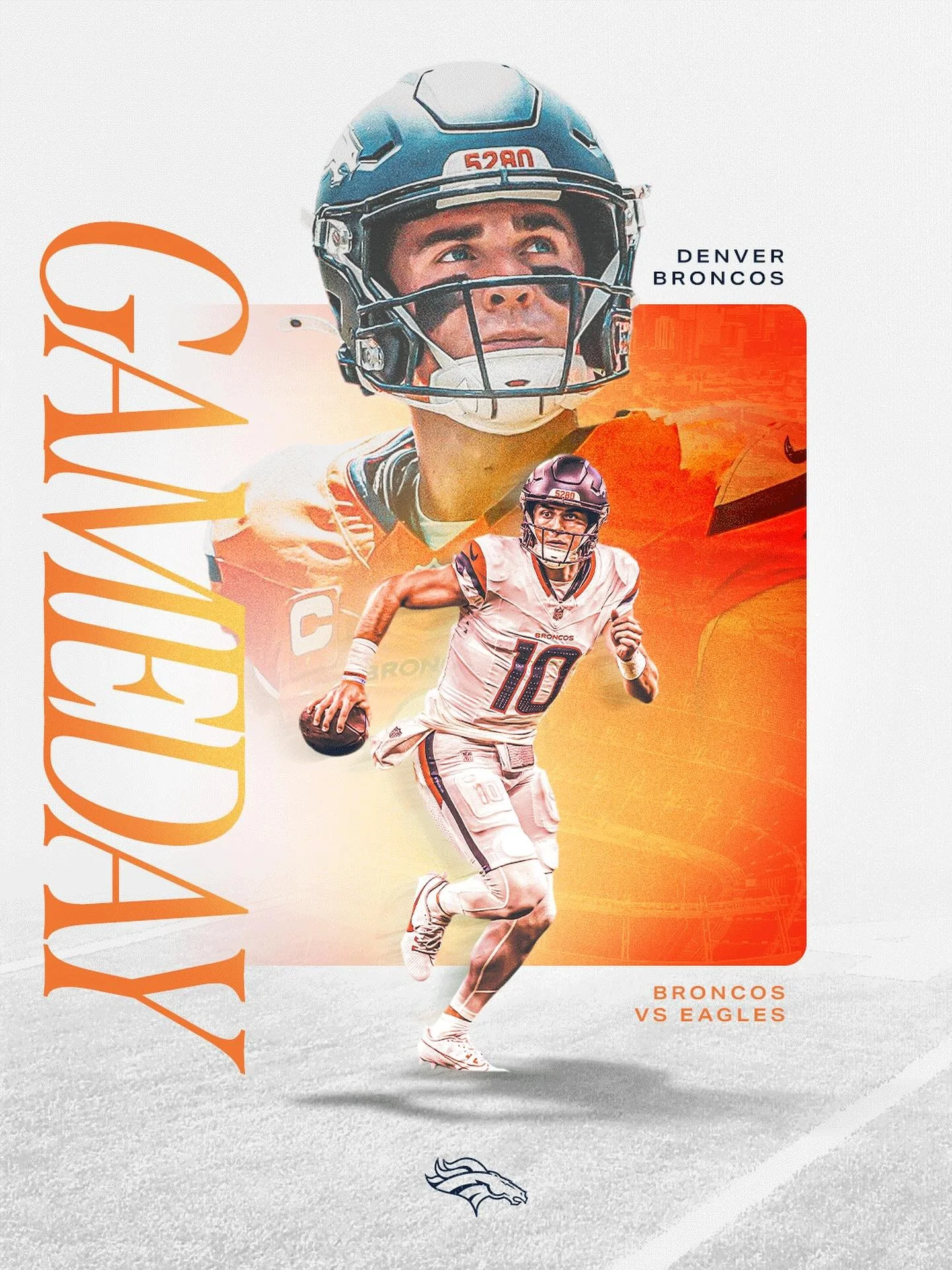 Broncos vs Eagles - Let&rsquo;s go!! 🐎🦅 #DENvsPHI #BroncosCountry #GraphicDesign #SportsDesign