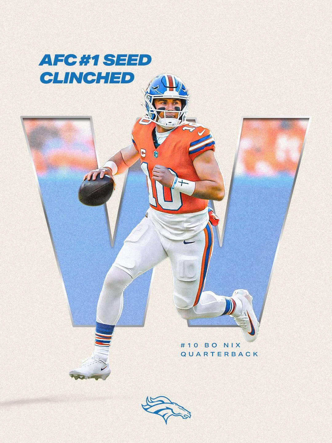 Number 1 in the AFC! 🤘🏽which design do you like more?
#BroncosCountry #AFC1Seed #BoNix #DenverBroncos #SportsDesign