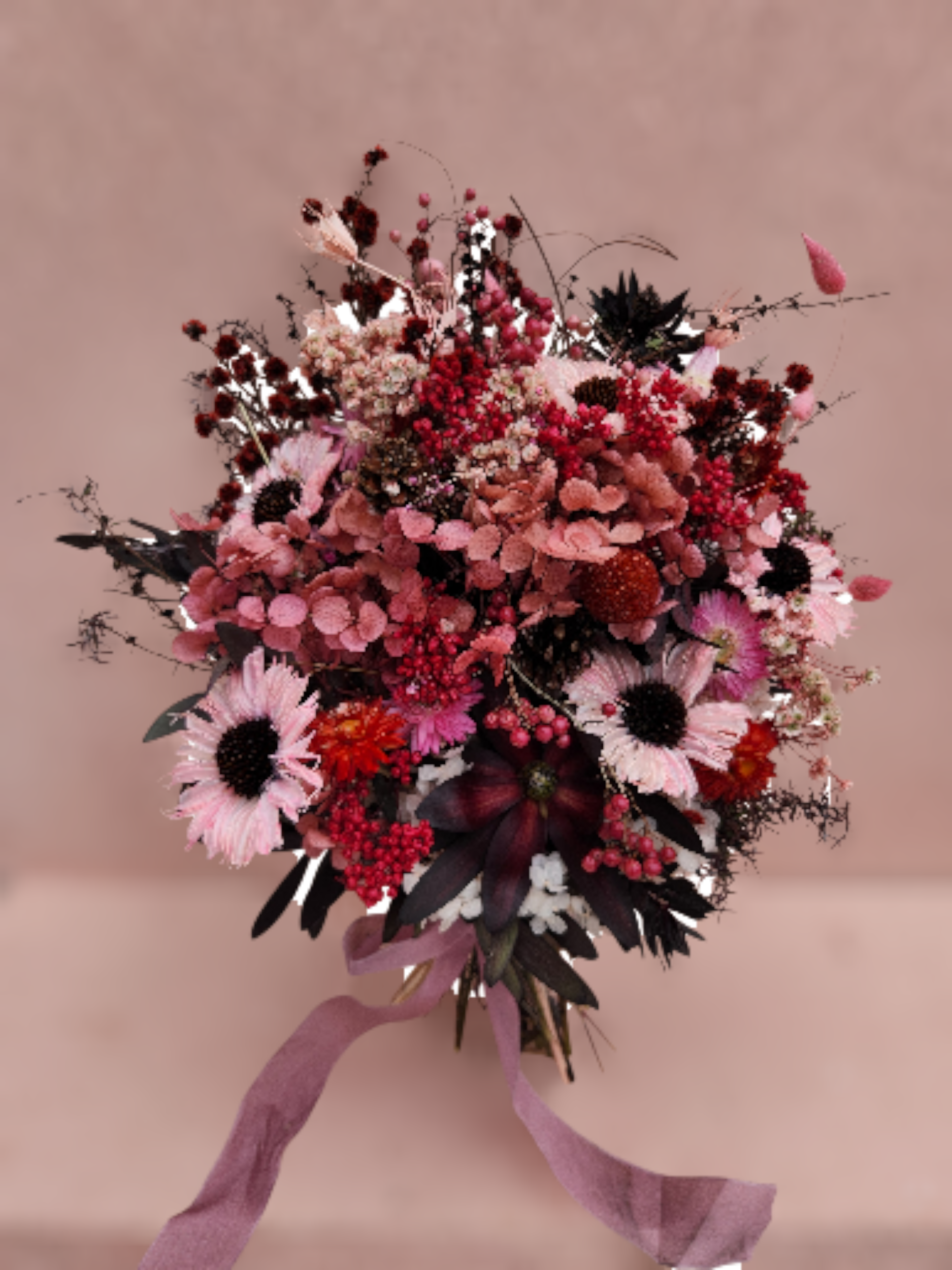 WIMERA BLOOM⁵ Dried flower wedding bouquet.