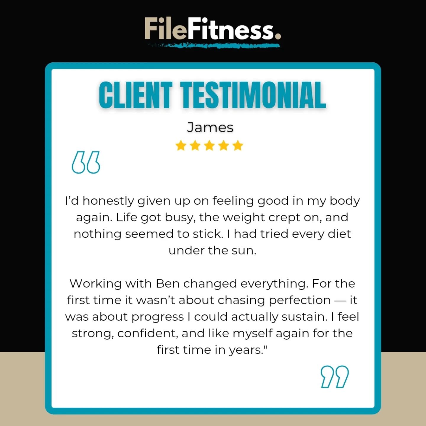 Meet James. After years of moving less, eating more and not prioritizing his health, James got himself in a bit of a pickle. 

A busy life with family and work left him with low energy, not feeling great in his own skin, and not knowing where to turn