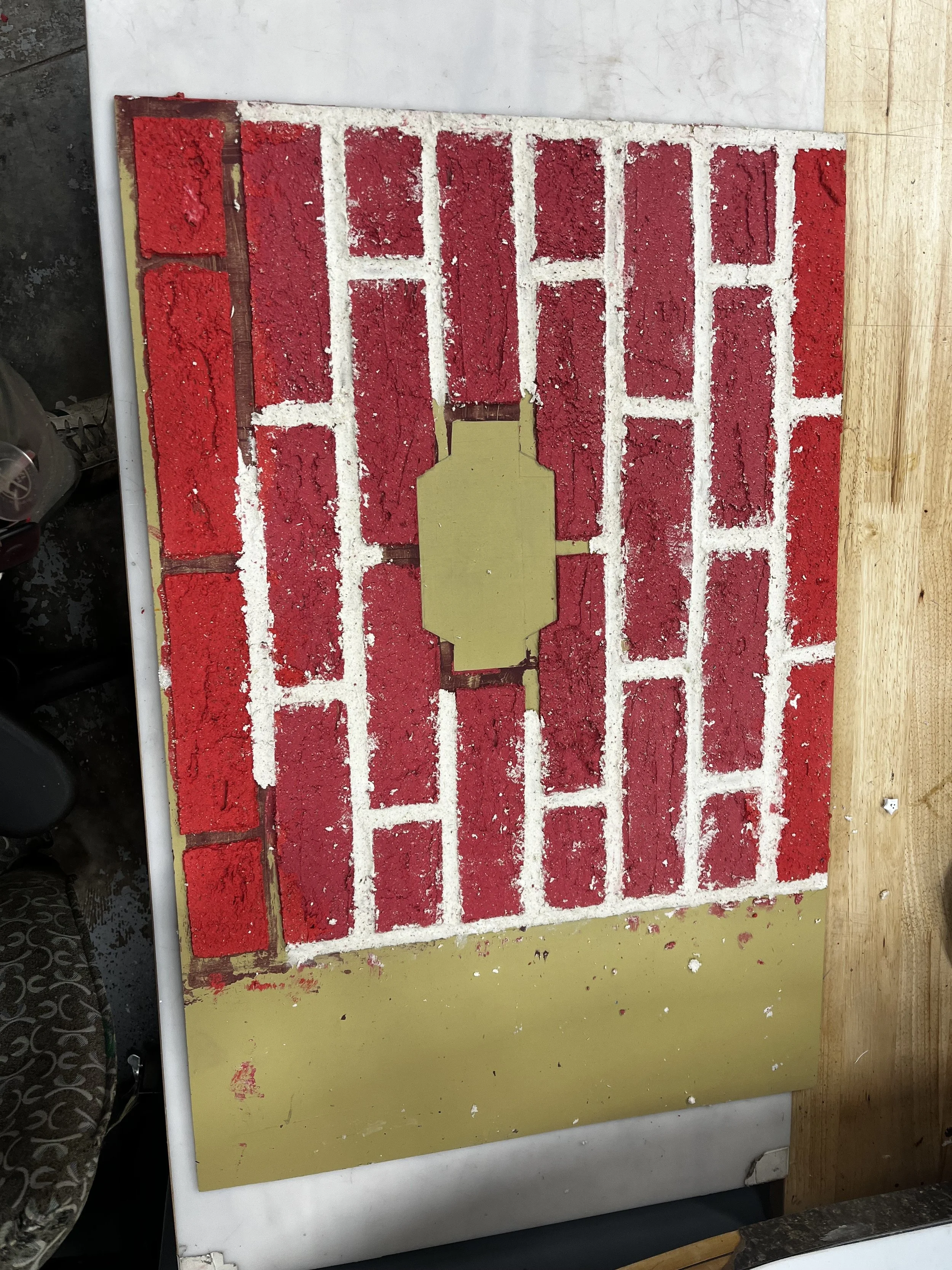 Textured sign progress