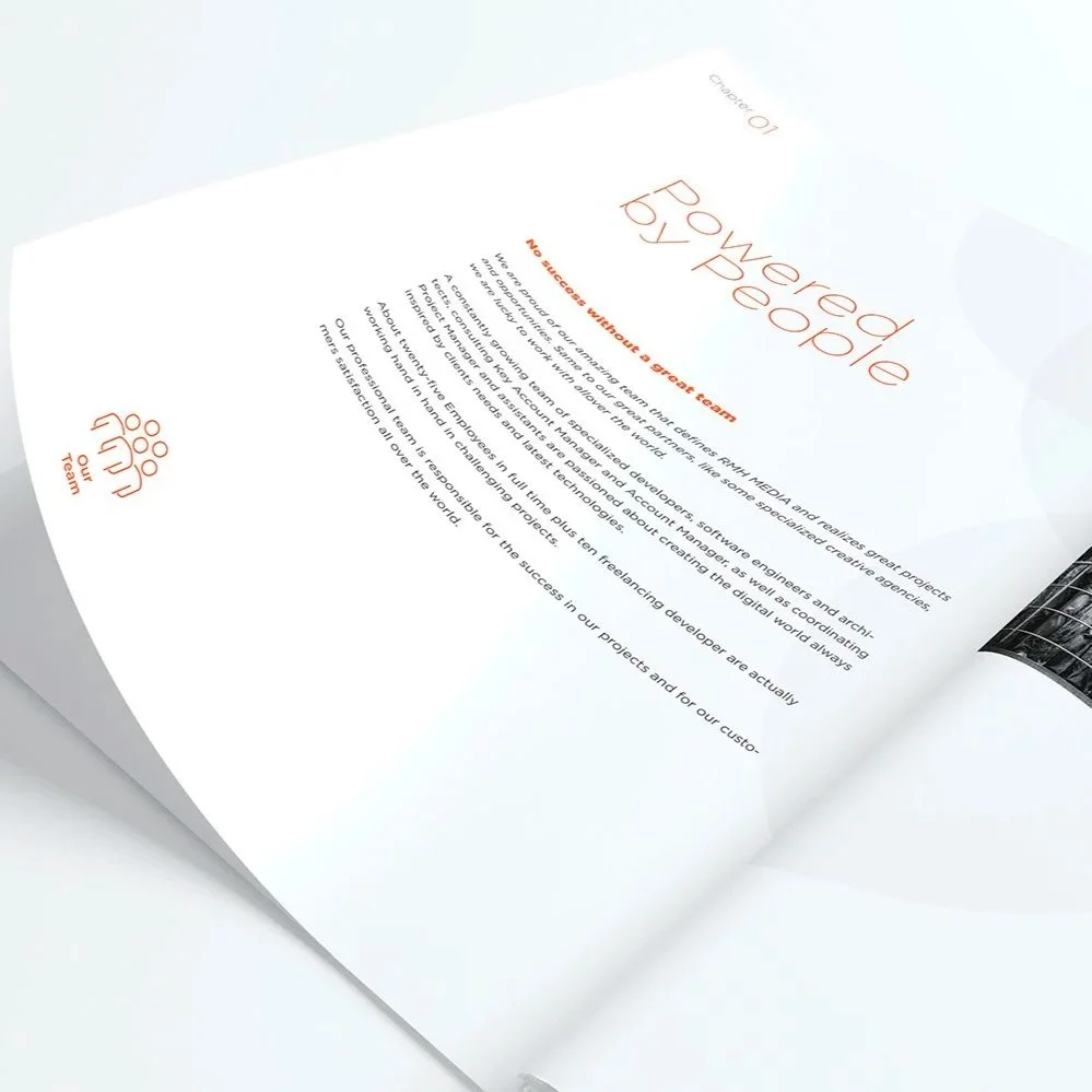 RMH Media Broschüre Design
