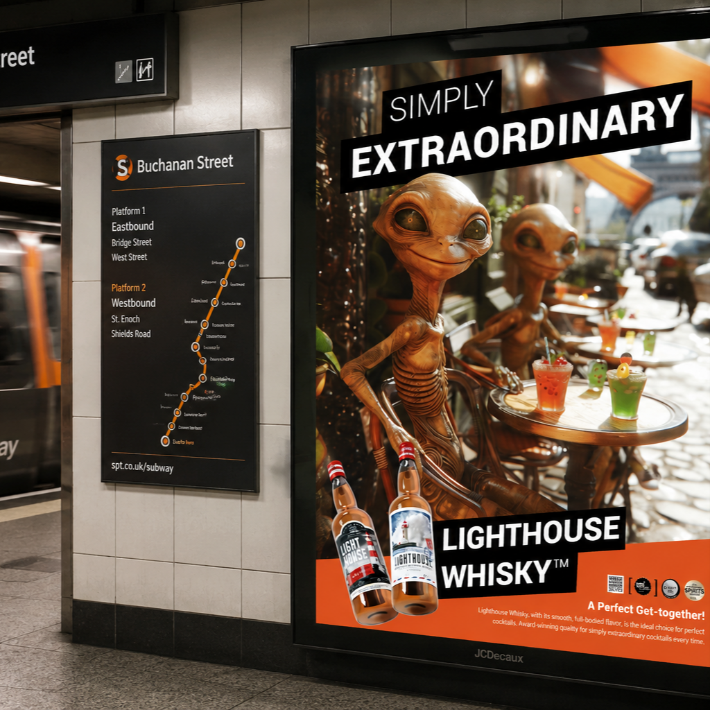Designkonzept Lighthouse Whisky