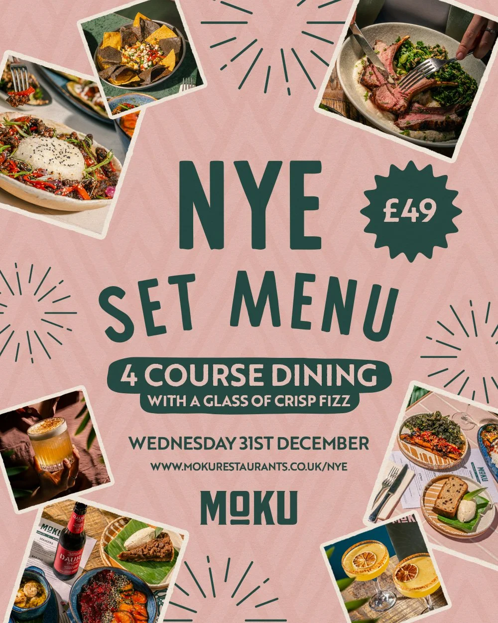 Get ready to see the New Year in, in style!

Join us for a 4 Course Dining experience and a Glass of Fizz this NYE!

All the info+ booking is on our website