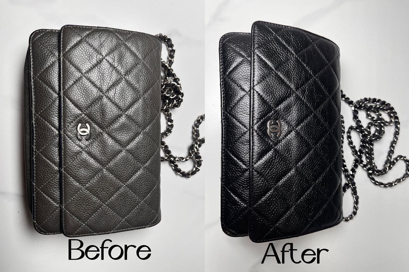 Bag color change. So you can not only repair the wear and tear of the bag but also have a different color bag
Luxury Goods Given New Life
Sydney Professional Treatment For
Bag ,Shoes,Car&amp;Sofa
BagSpa offers handbag cleaning, restoration and bespok