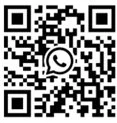 QR code with WhatsApp logo in the center.