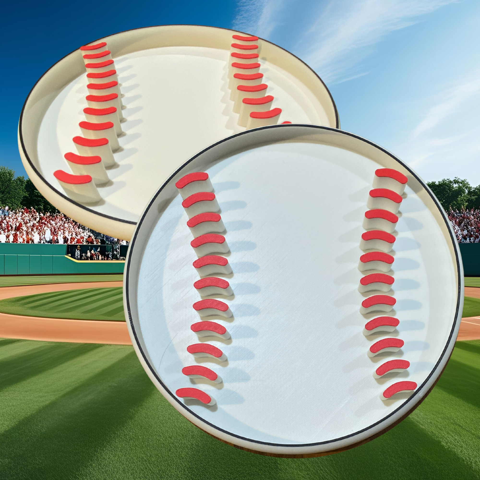 Fillable Baseball Snack Tray – Reusable 3D Printed Party Platter