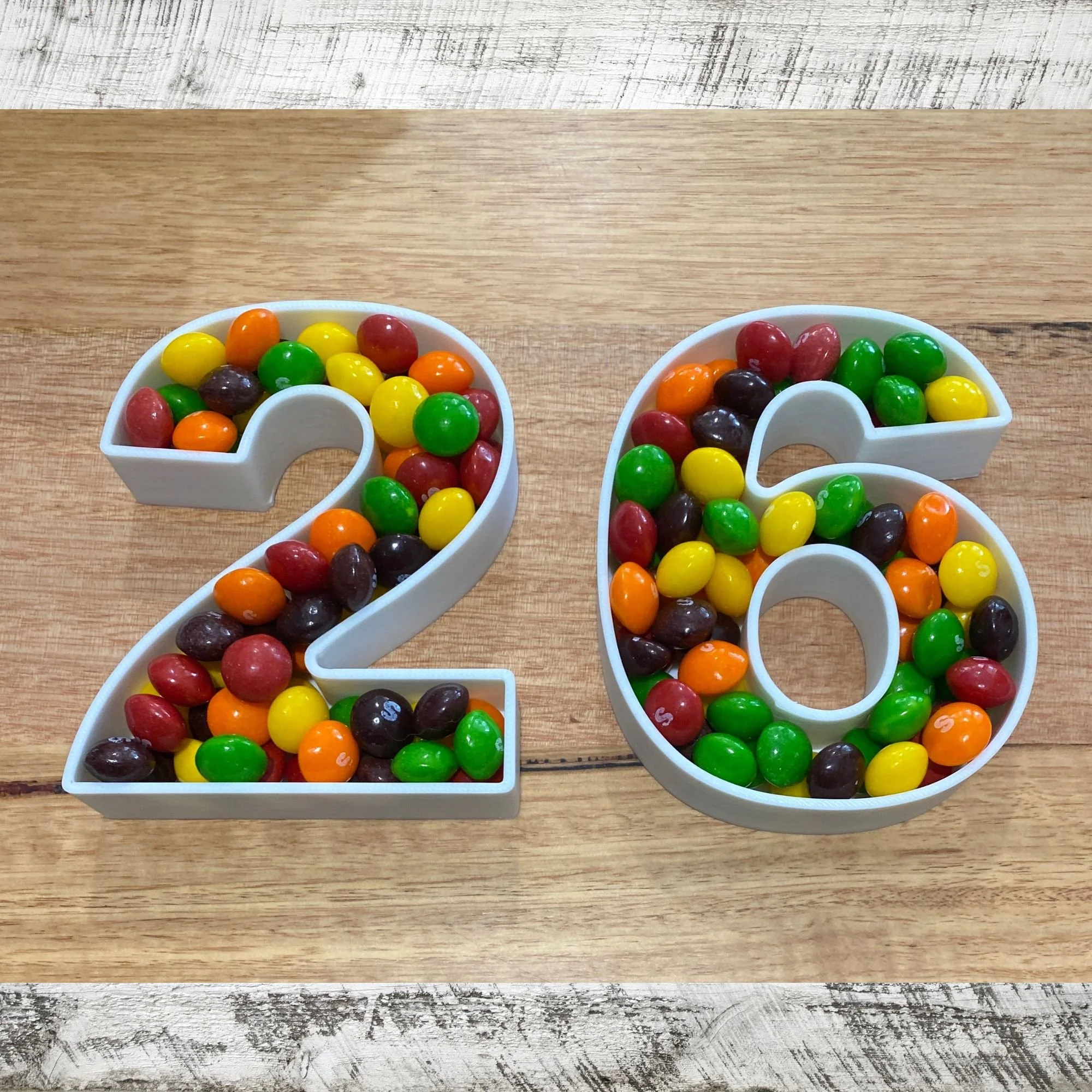 Candy number tray, small letter box trays