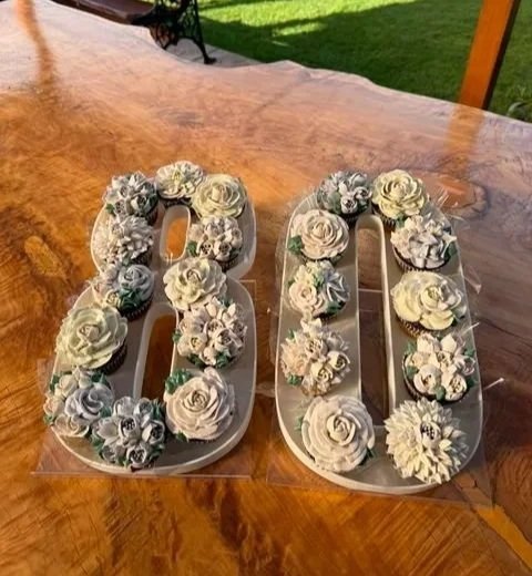 Cupcake Fillable Number Birthday Trays: A Fun Way to Serve Cupcakes at Any Birthday