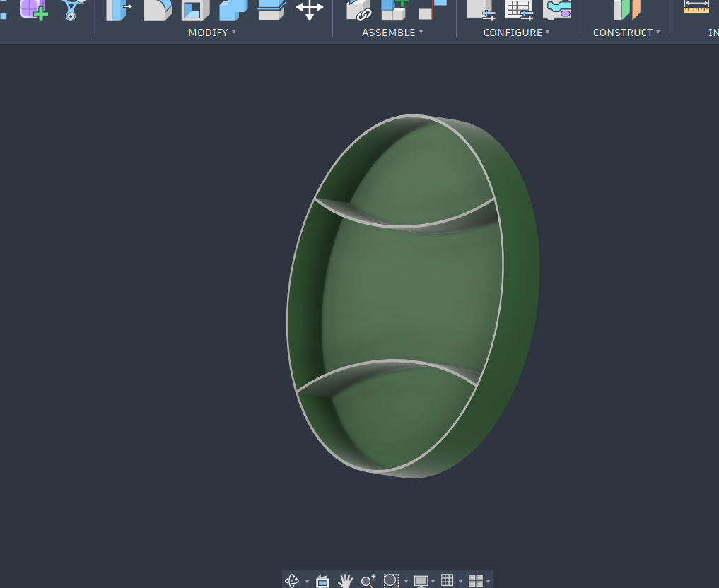 A second view of the custom tennis ball tray