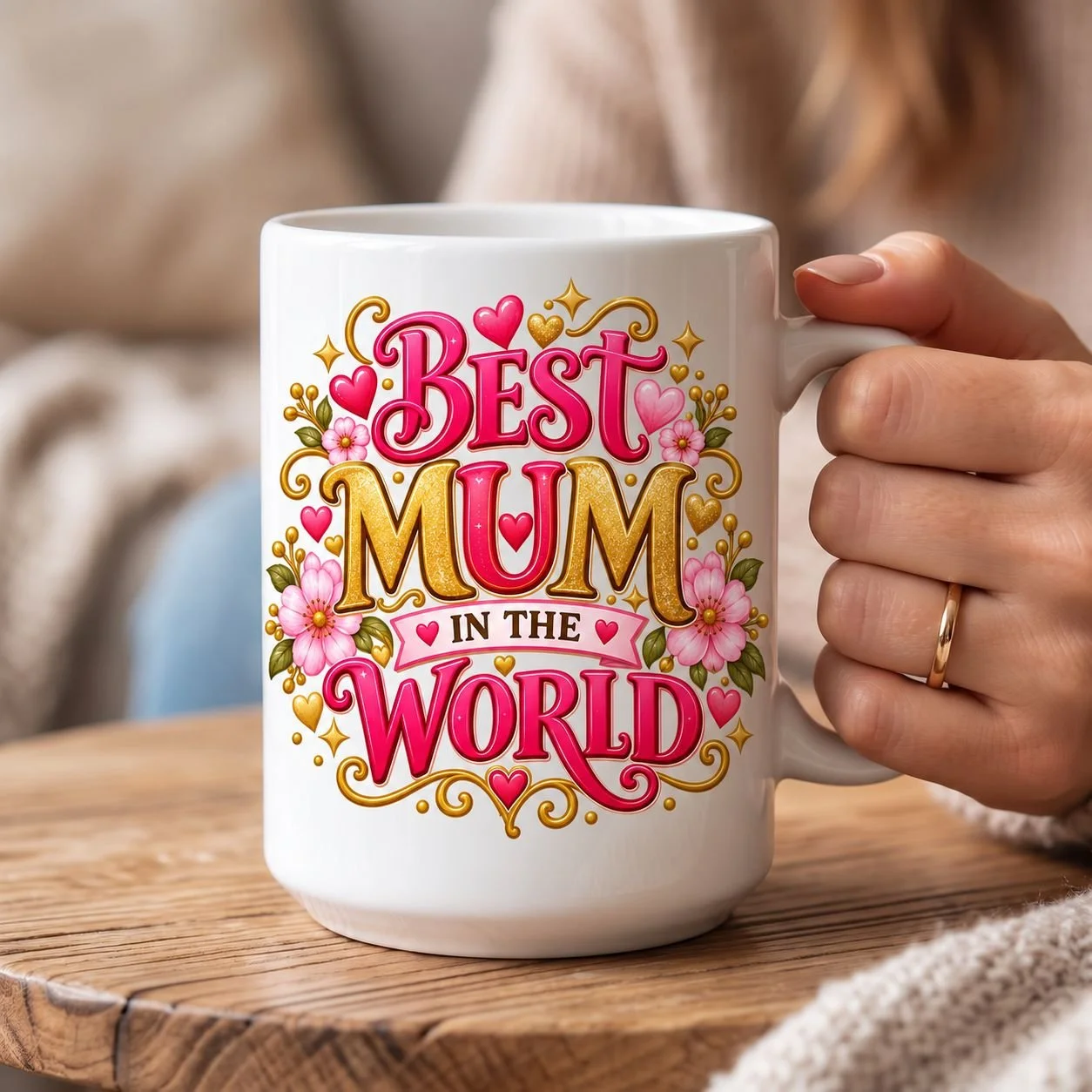 Best Mum in the World Ceramic Mug — 11oz Coffee Cup
