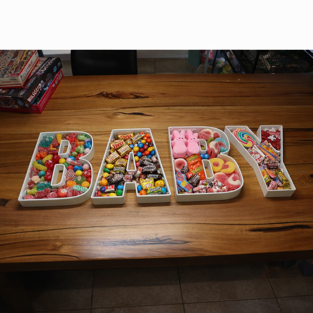 Baby celebration, filled with yummy candy