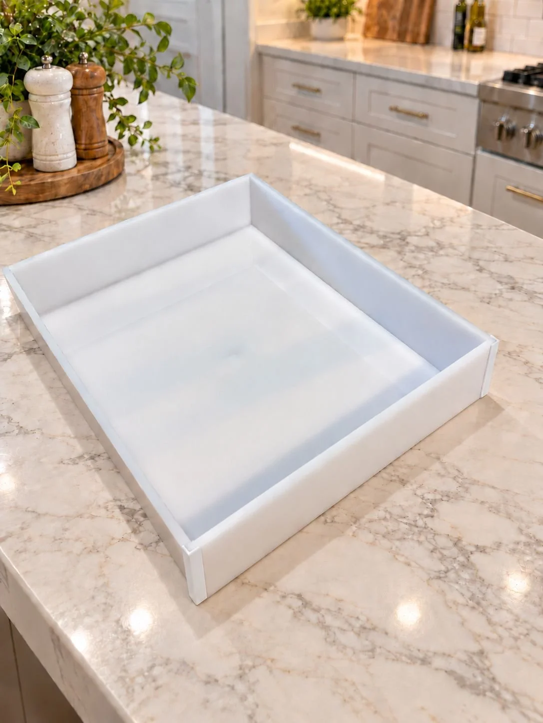 Opal acrylic tiramisu tray by Minnow’s Makes