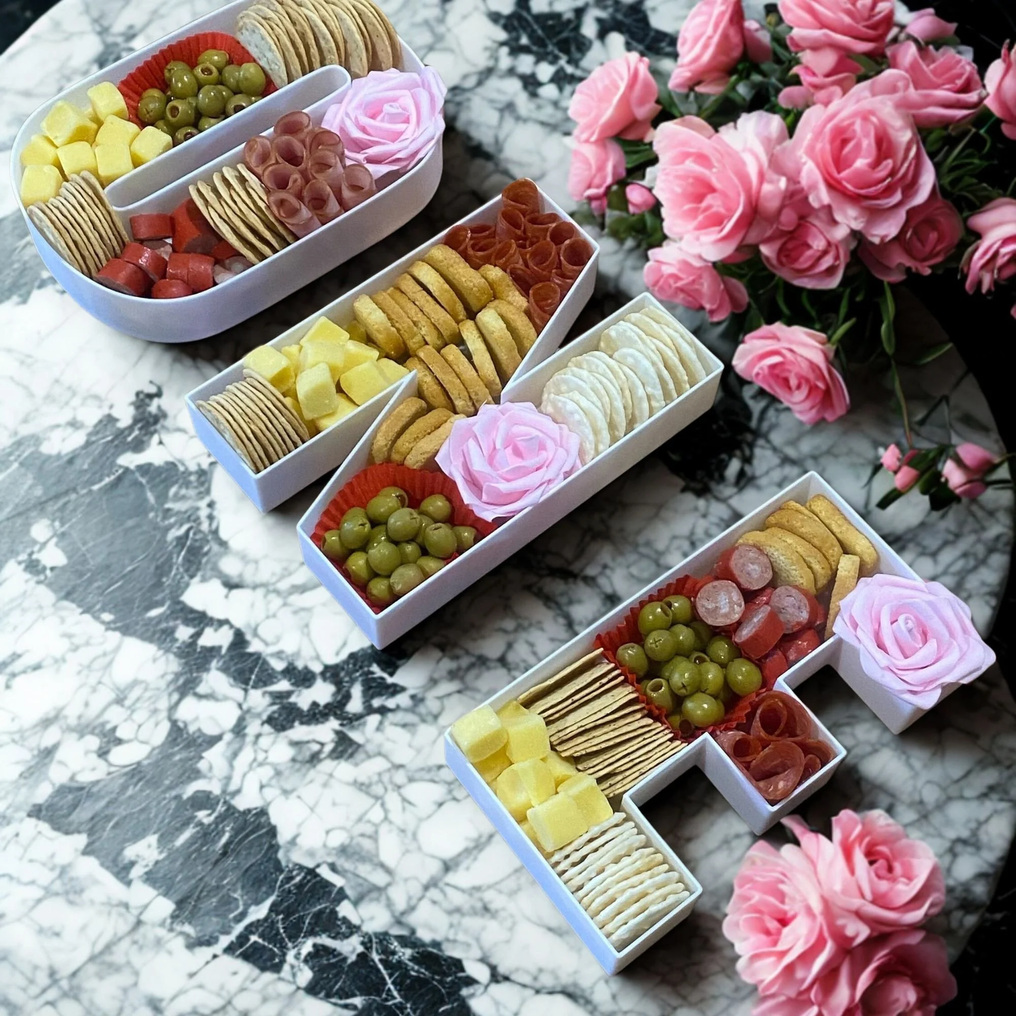 Charcuterie serving display one