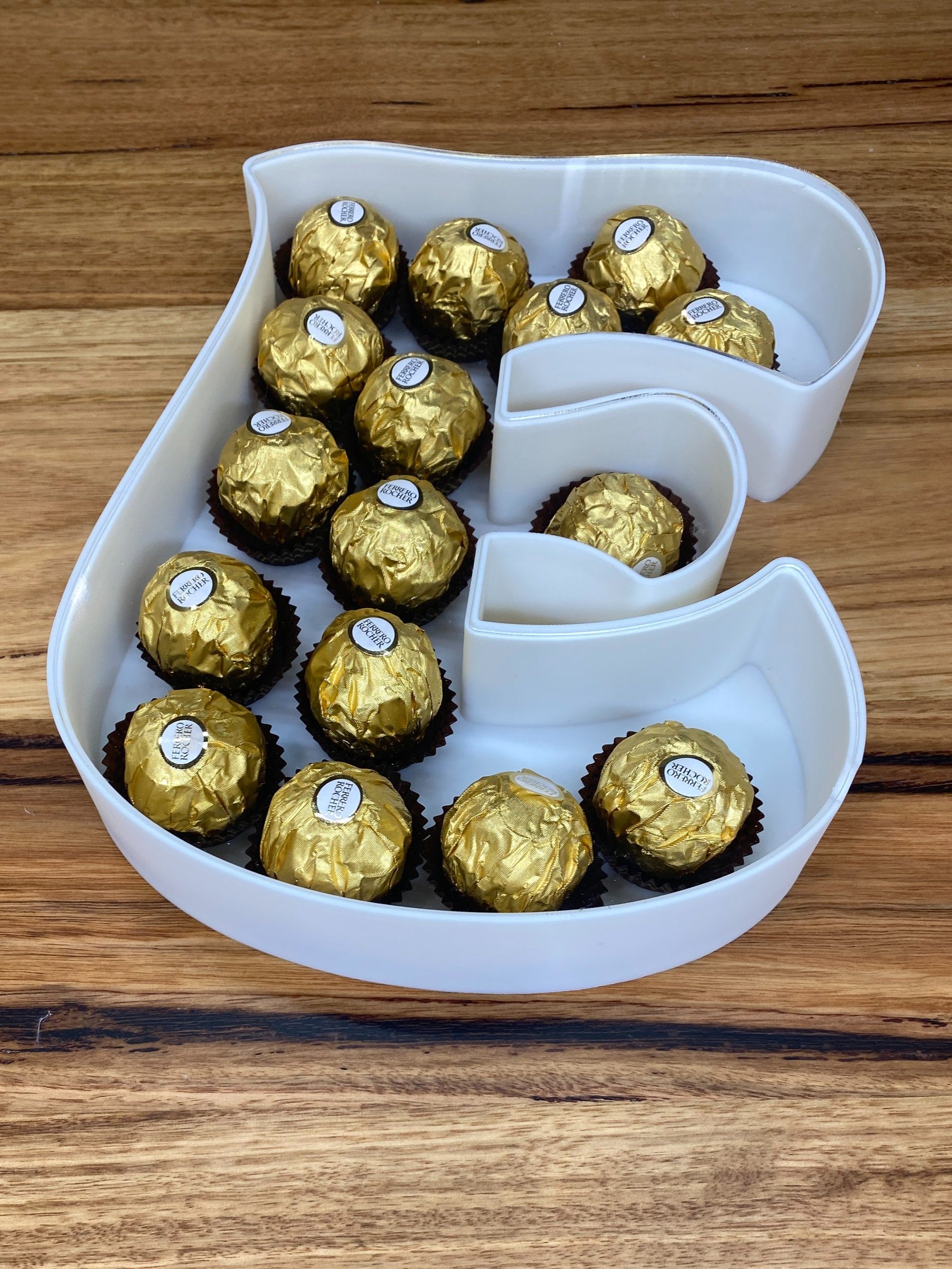 Australian made letter trays for dessert table styling