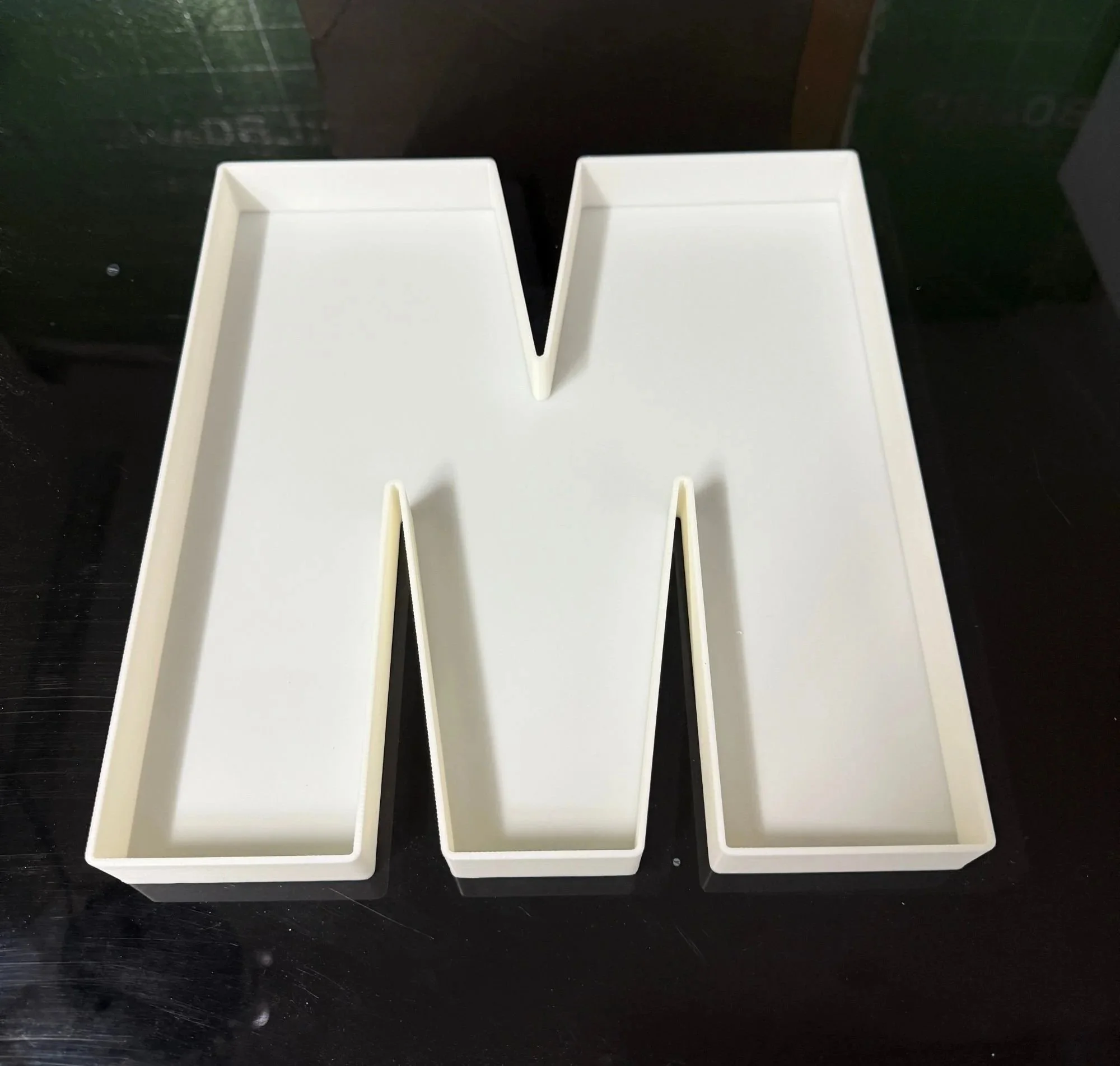 White large letter m fillable food serving tray.jpg