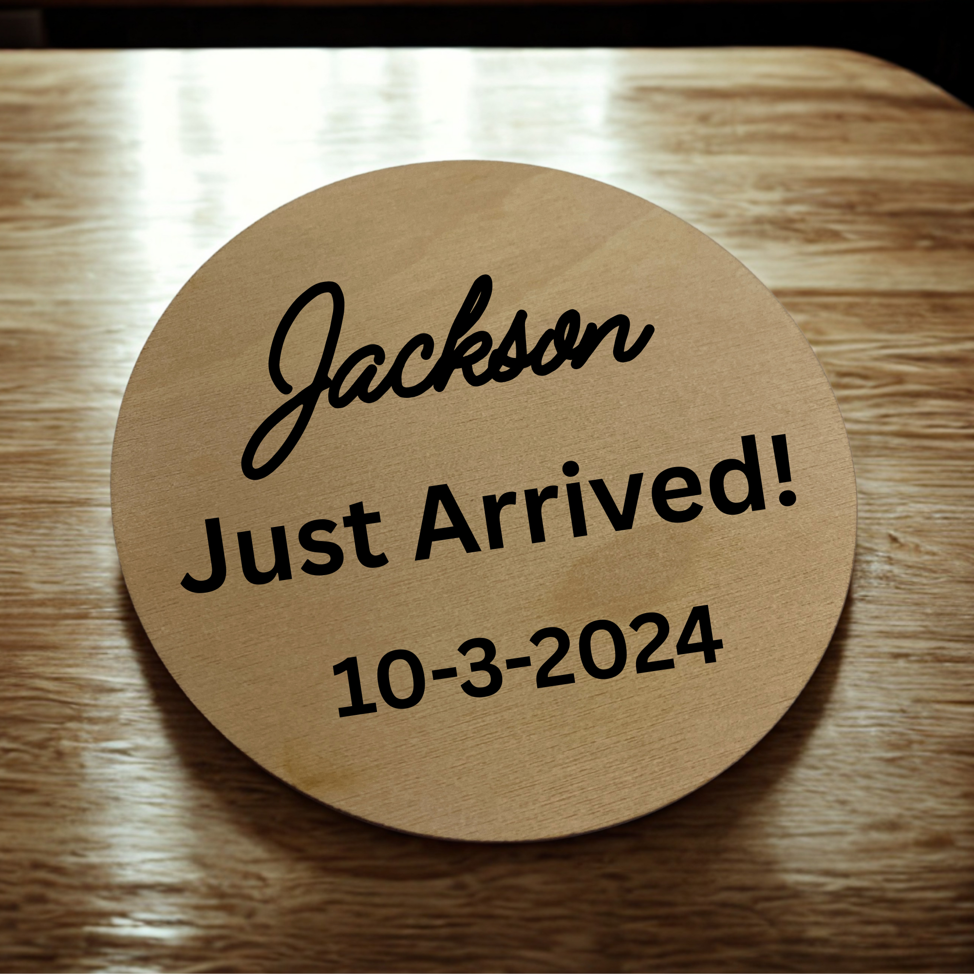 Baby custom personalised name disc