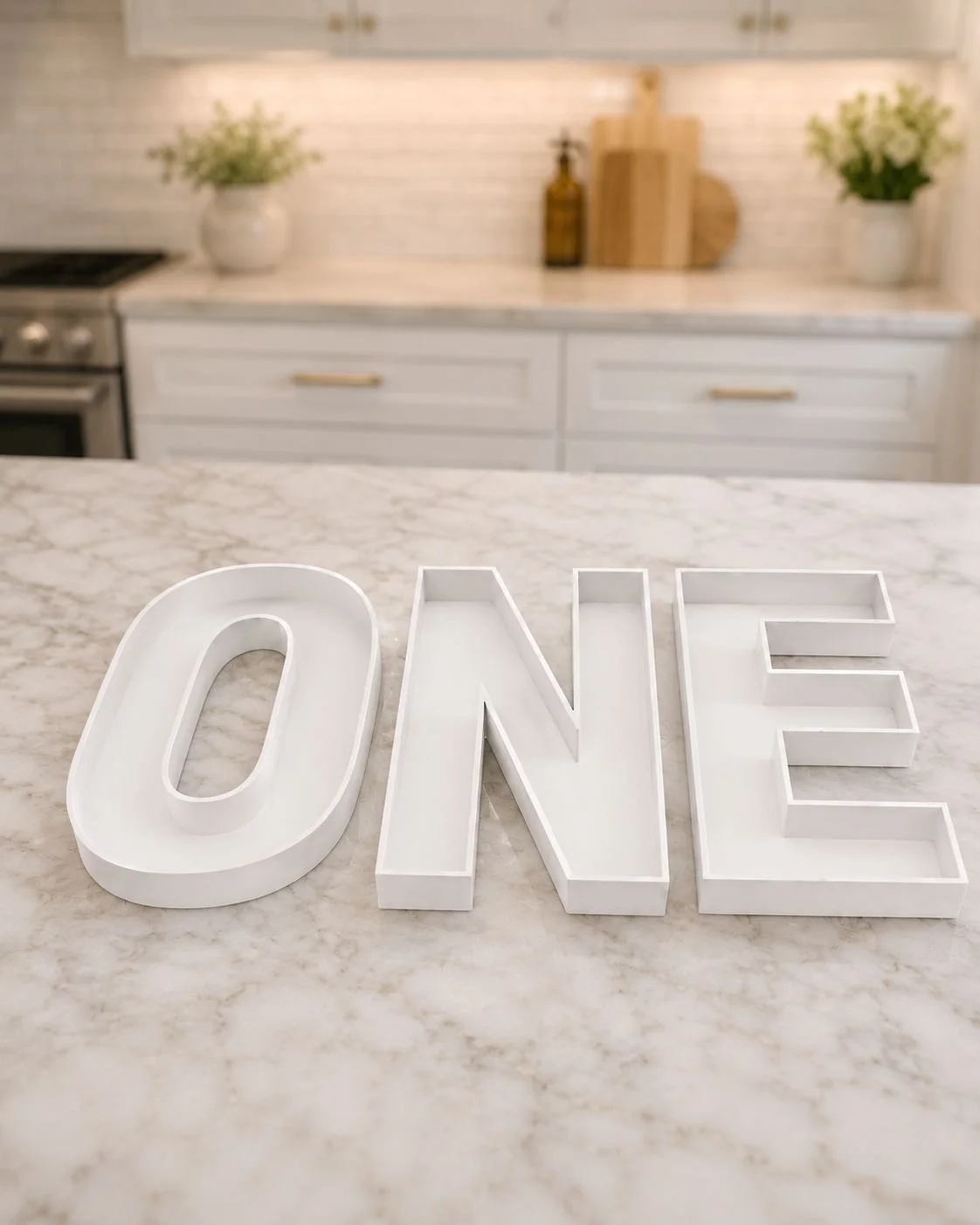 ONE Fillable Letters for First Birthday Parties | Charcuterie, Fruit & Dessert Food Trays | Made in Australia