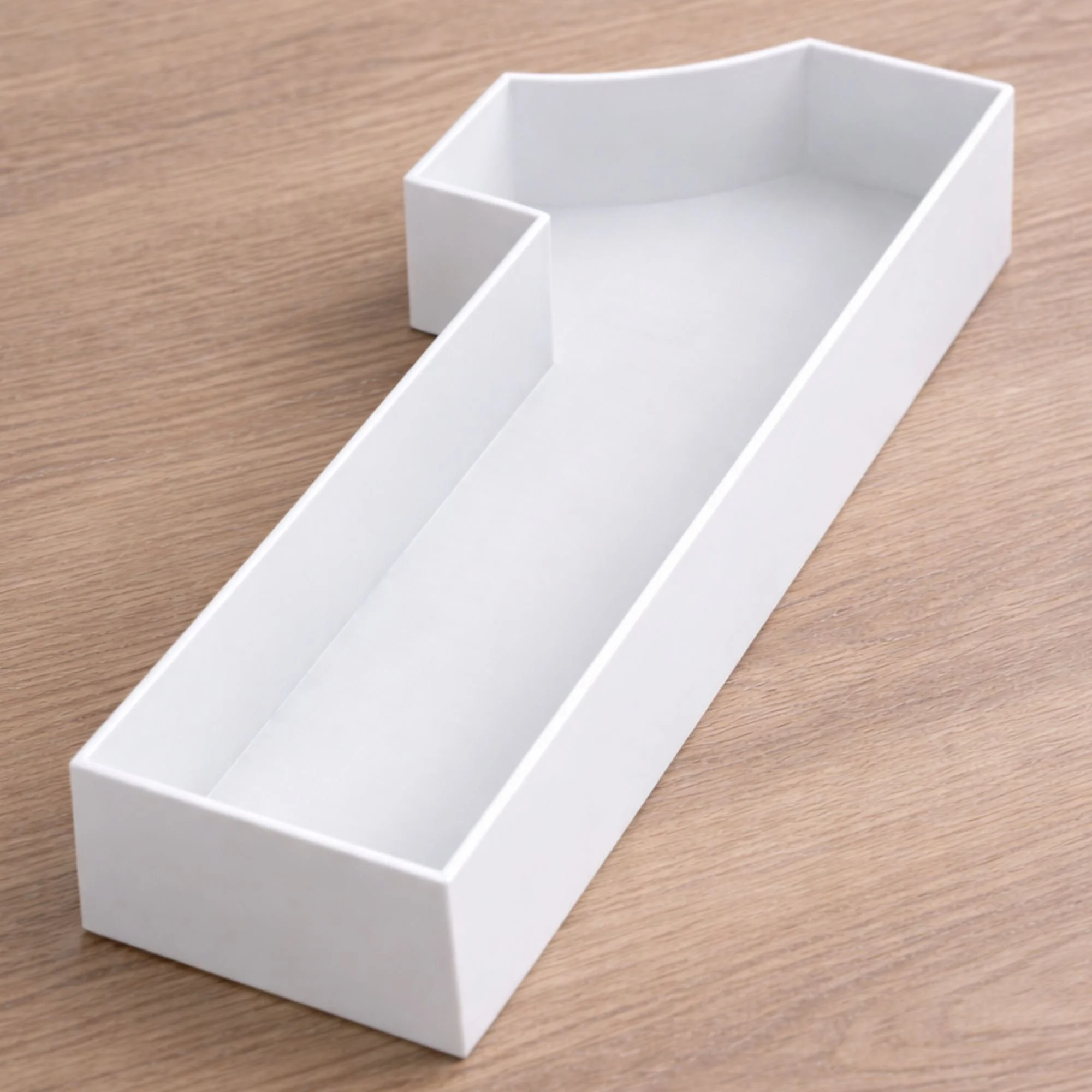 large white fillable number 1 tray 10cm deep walls
