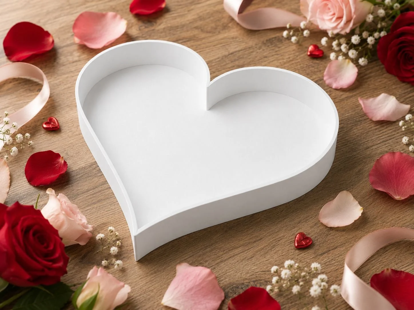 Fillable Heart Tray | Charcuterie, Dessert & Celebration Display