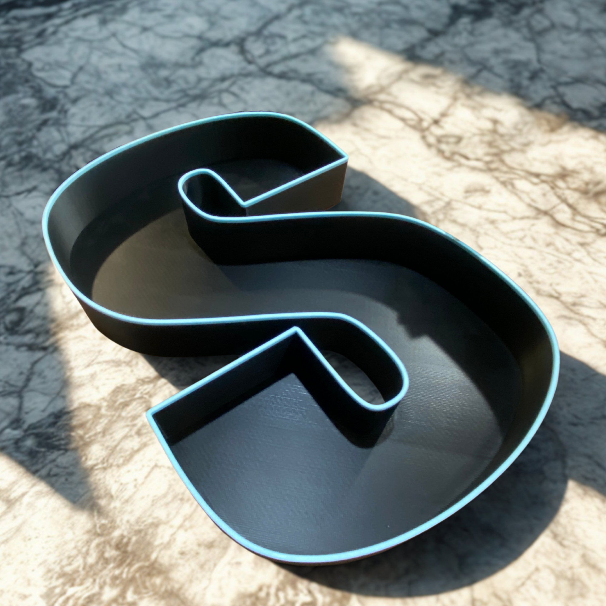 Custom rim color fillable letters, number trays for food