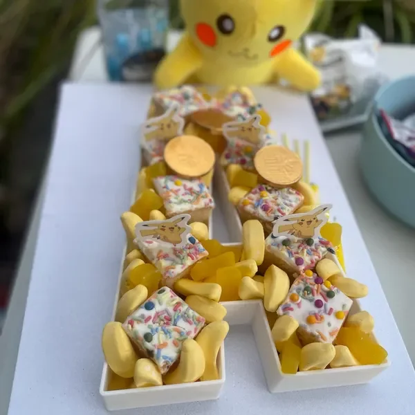 Letter A full of lollys for a birthday surprise