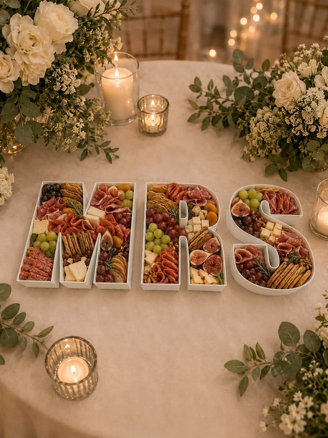 Fillable food letter platter display for wedding.jpg