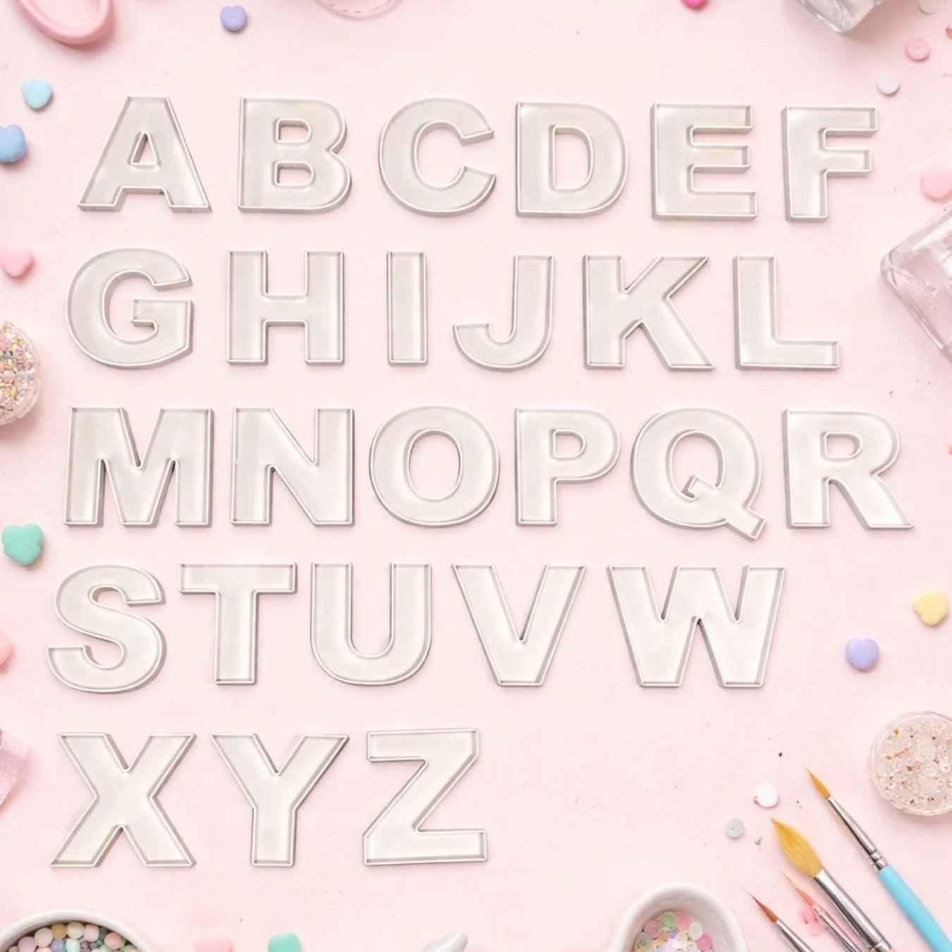 craft letters used for diy projects and personalised designs