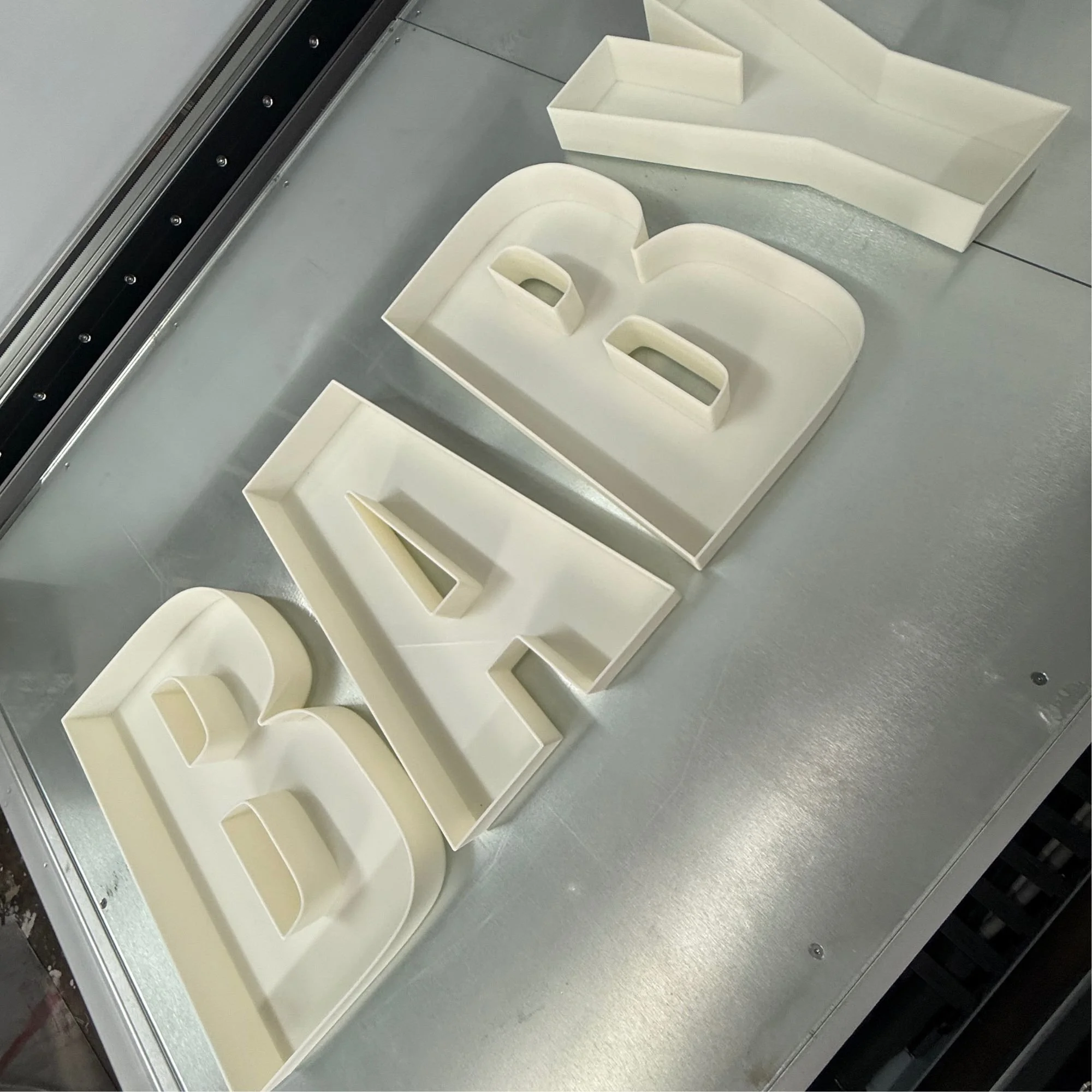 BABY fillable letter trays for grazing table display