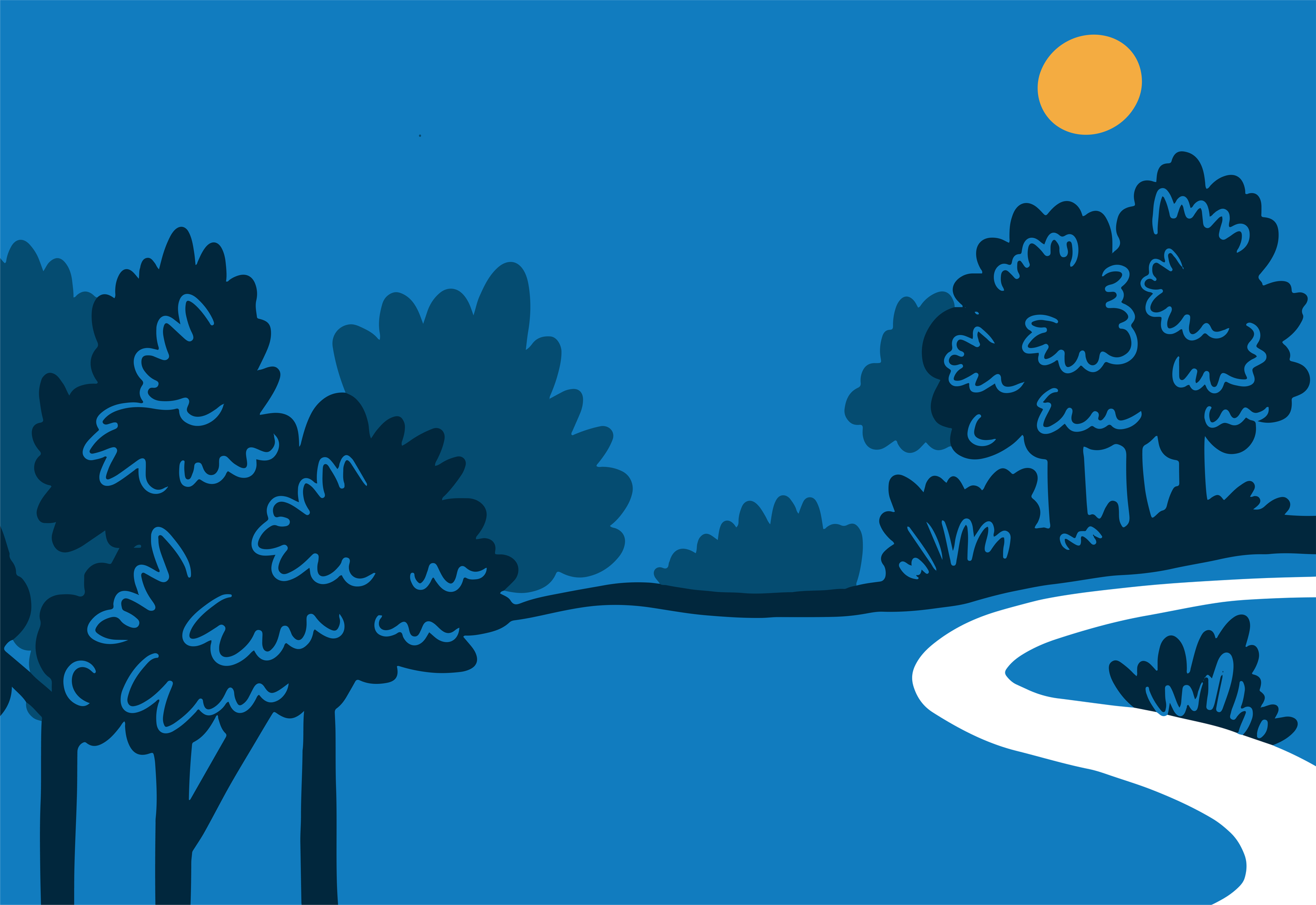 An illustration of a park.