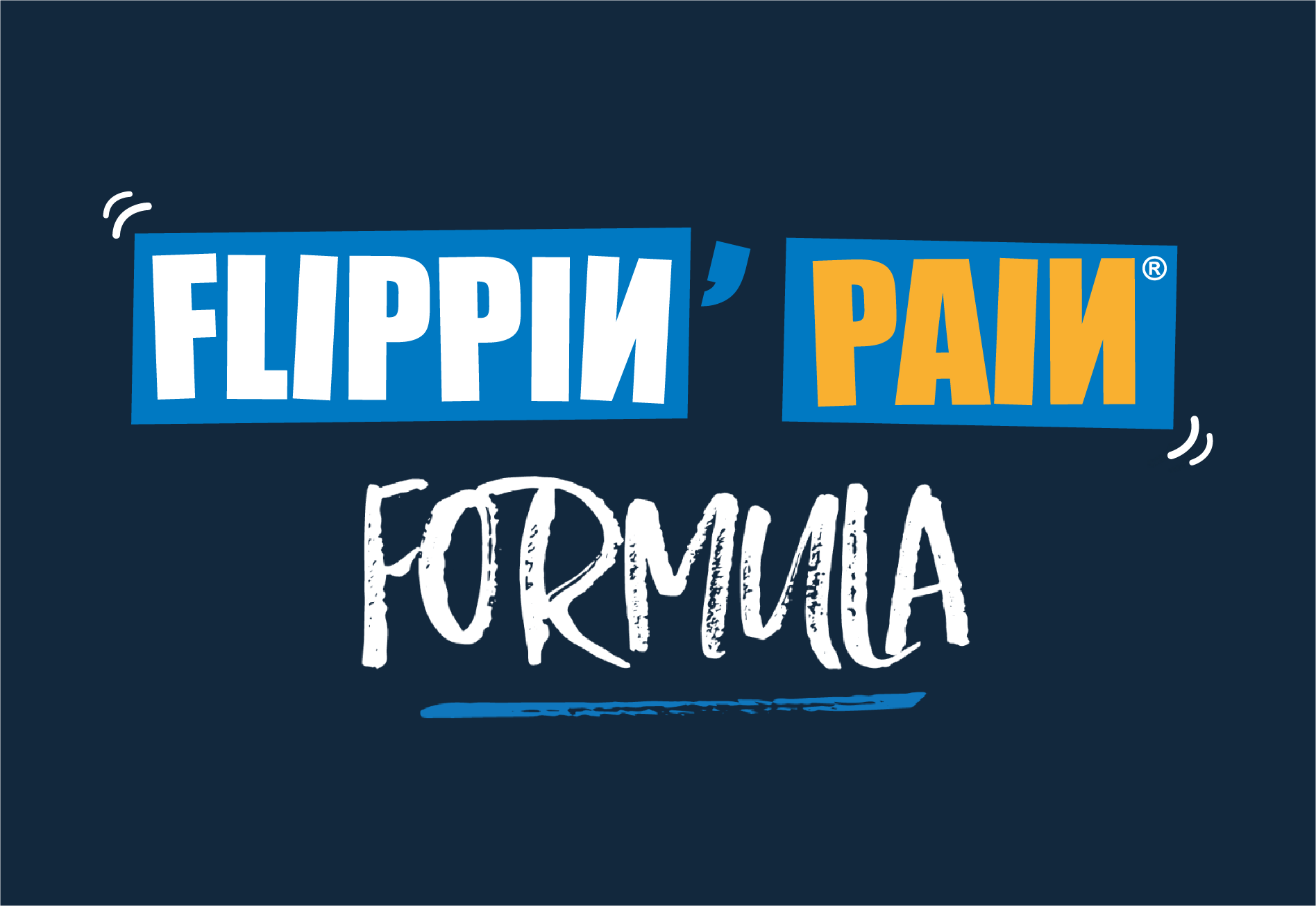 The Flippin' Pain Formula logo.