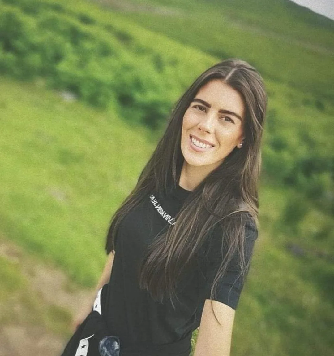 A lady smiling