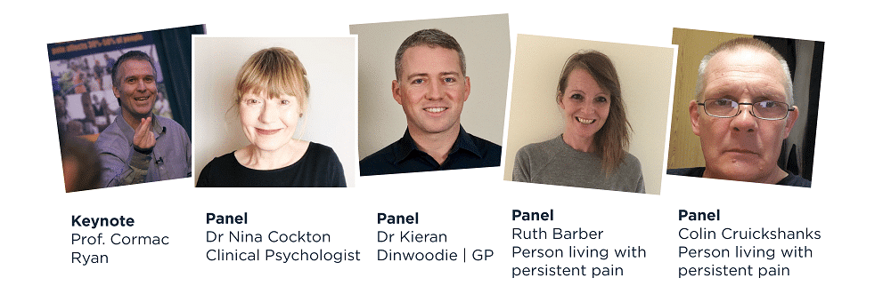 Photographs of people on the panel: Cormac Ryan. Dr Nina Cockton, Dr Kieran Dinwoodie, Ruth Barber and Colin Cruikshanks.