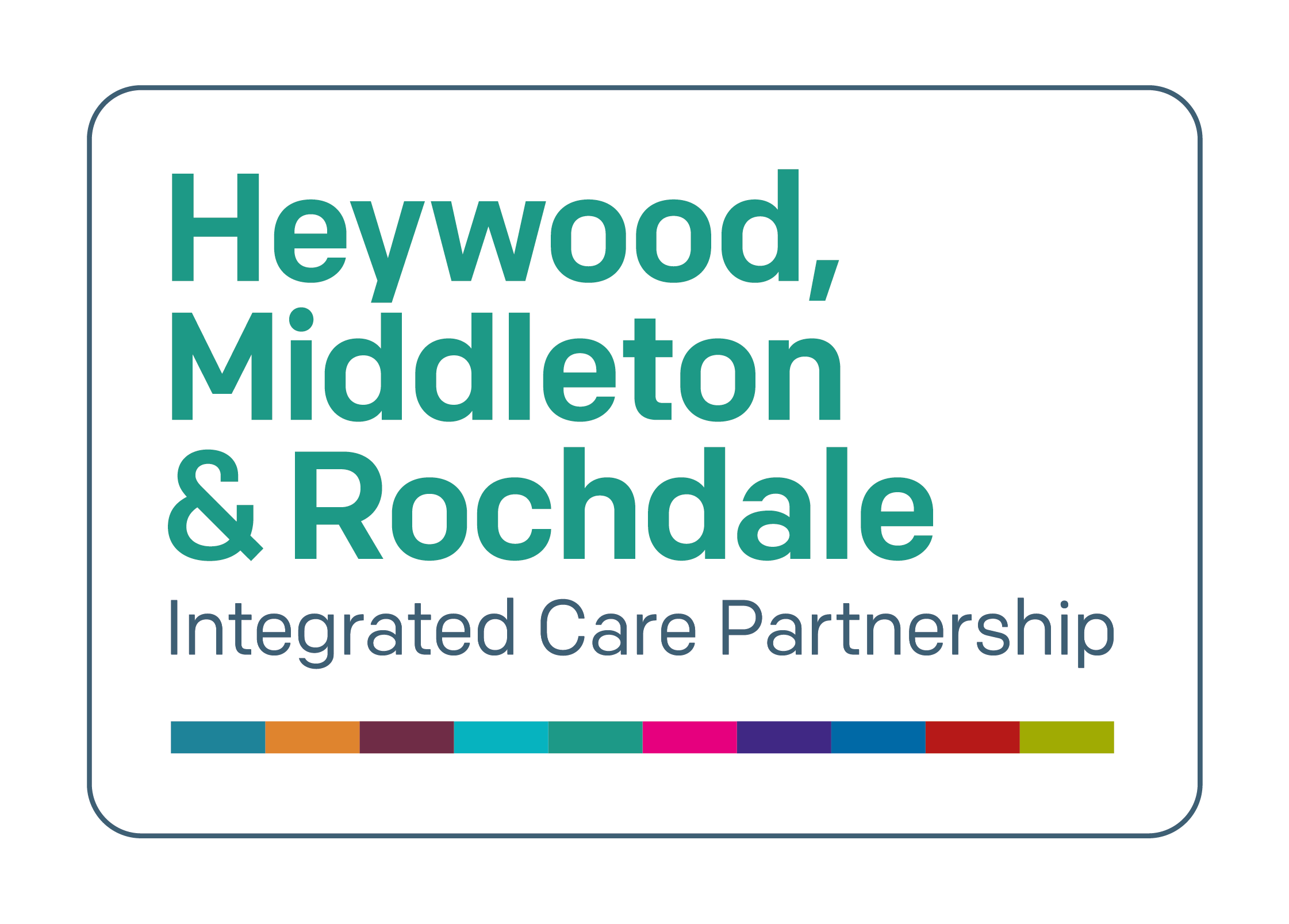 Heywood, Middleton & Rochdale Integrated Care Partnership logo.